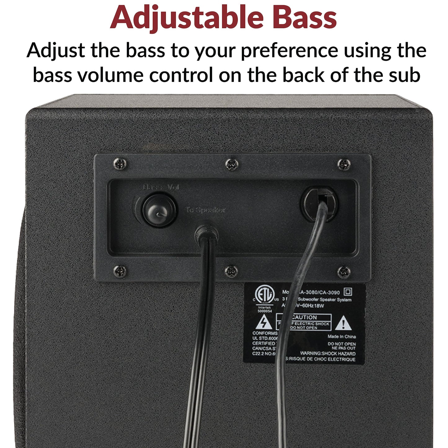 Cyber Acoustics 2.1 Computer Speakers (CA-3090)