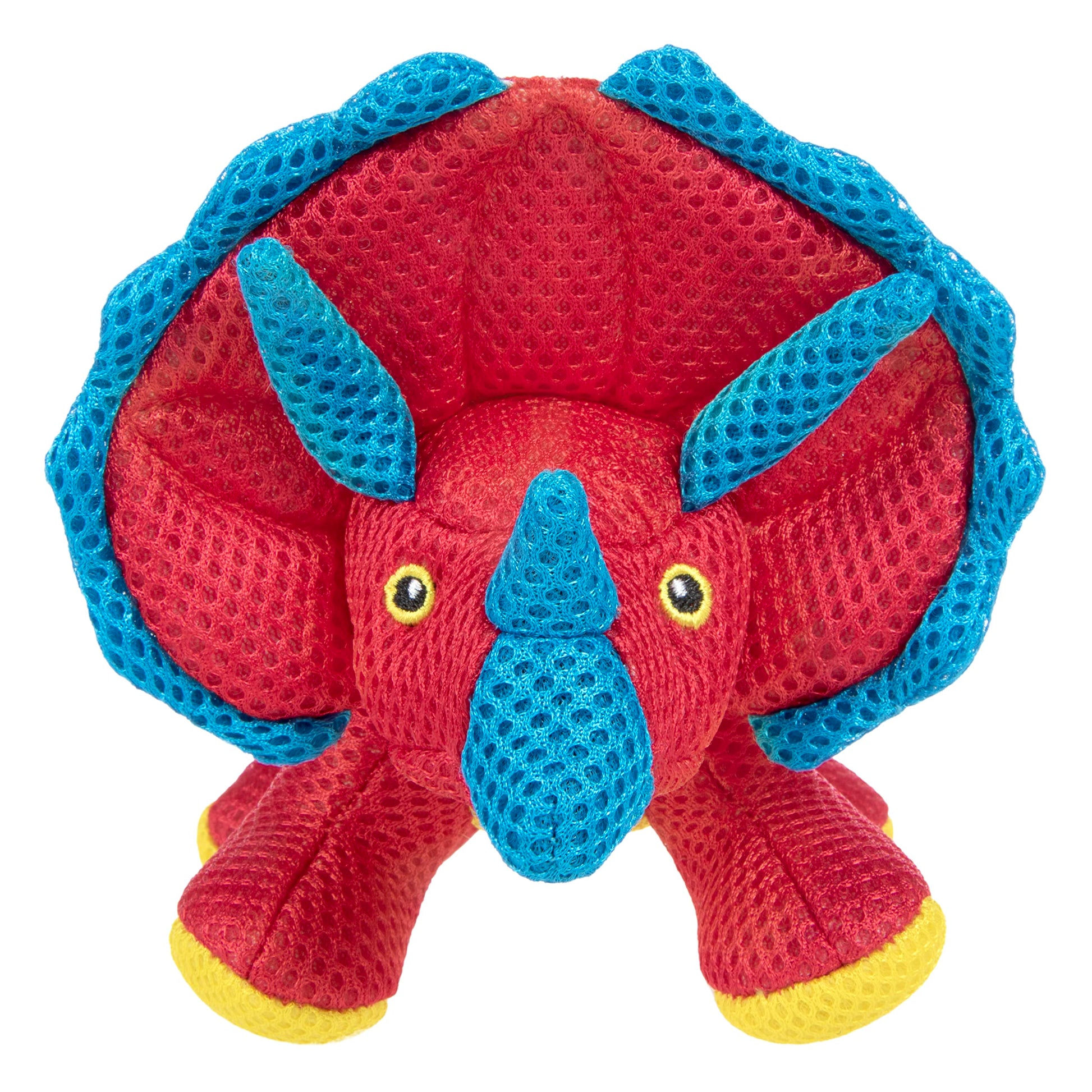 goDog - Juguete de Malla con Volantes y Volantes para Perros de Doble masticación, Color Rojo, pequeño