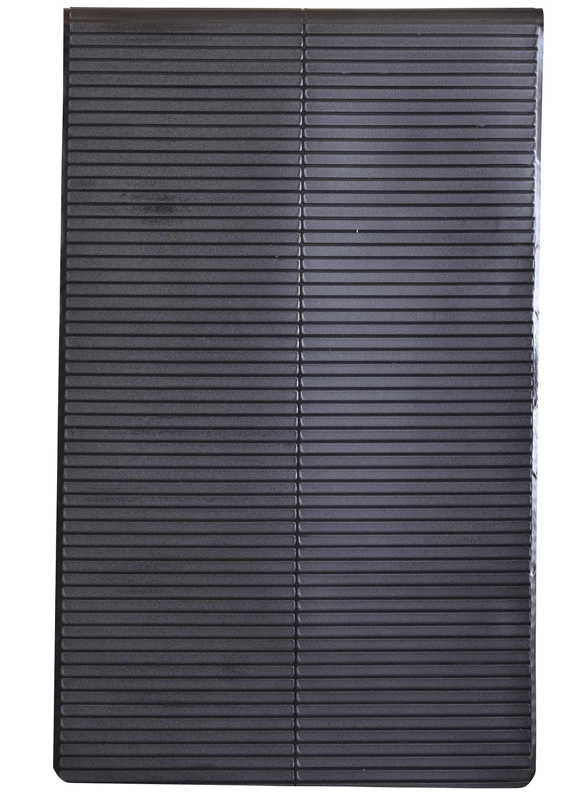 Tapete Protector de Piso Resiliente Resilia Negro Fácil de Limpiar para Gimnasio y Levantamiento de Pesas