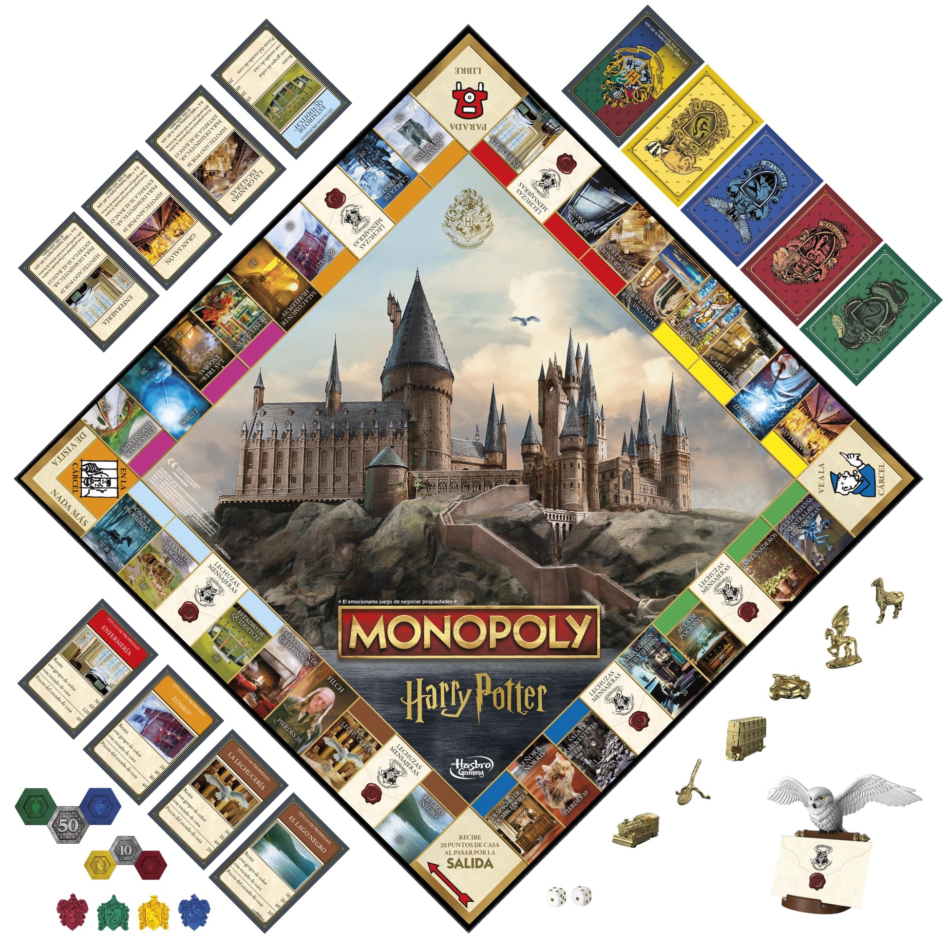 Juego de Mesa Monopoly Hasbro Gaming Harry Potter multijugador para 8 años en adelante