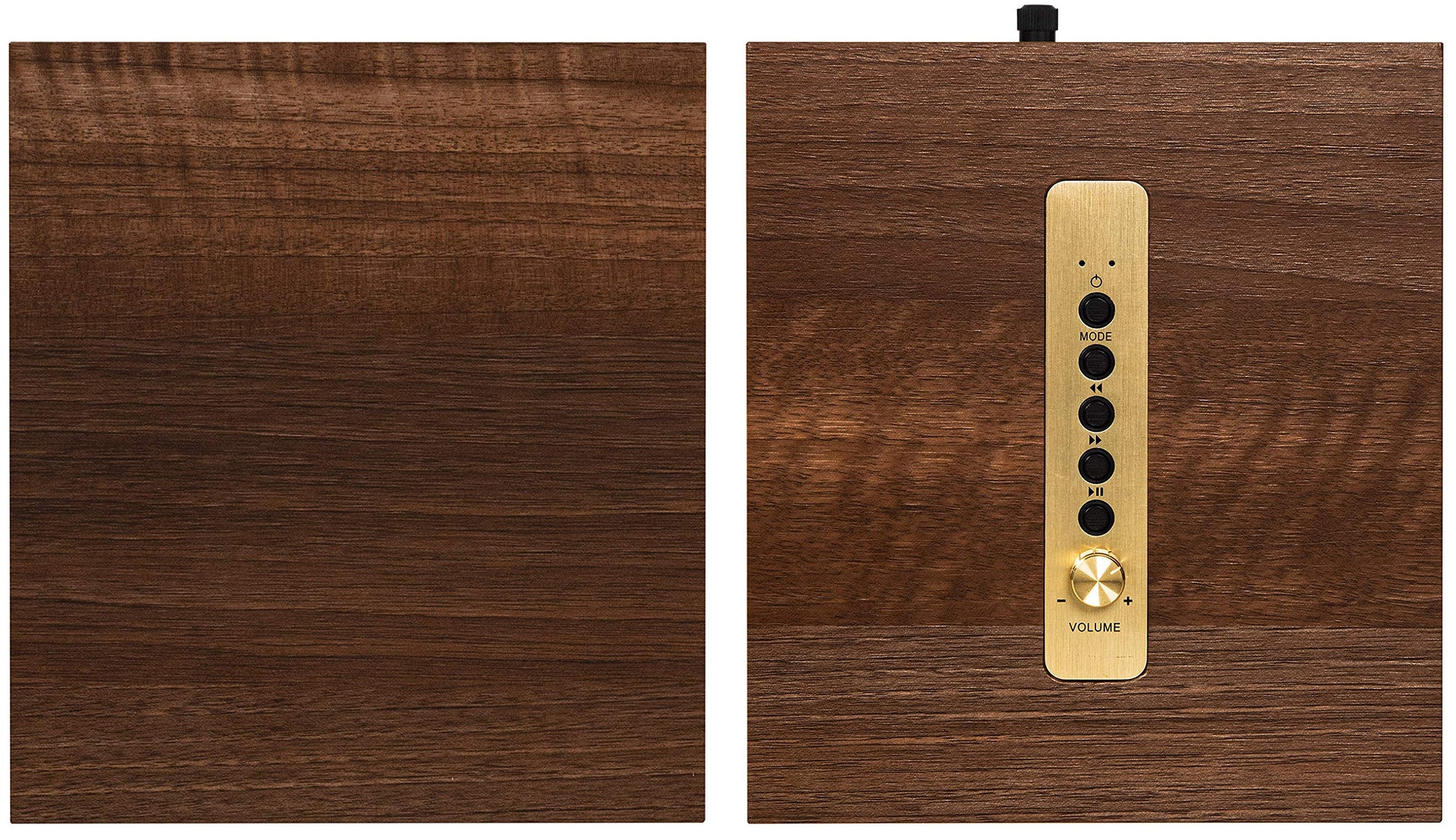 Crosley S200 - Altavoces estéreo Bluetooth de 4 Pulgadas con conexión óptica, USB y Auxiliar, Color Nogal