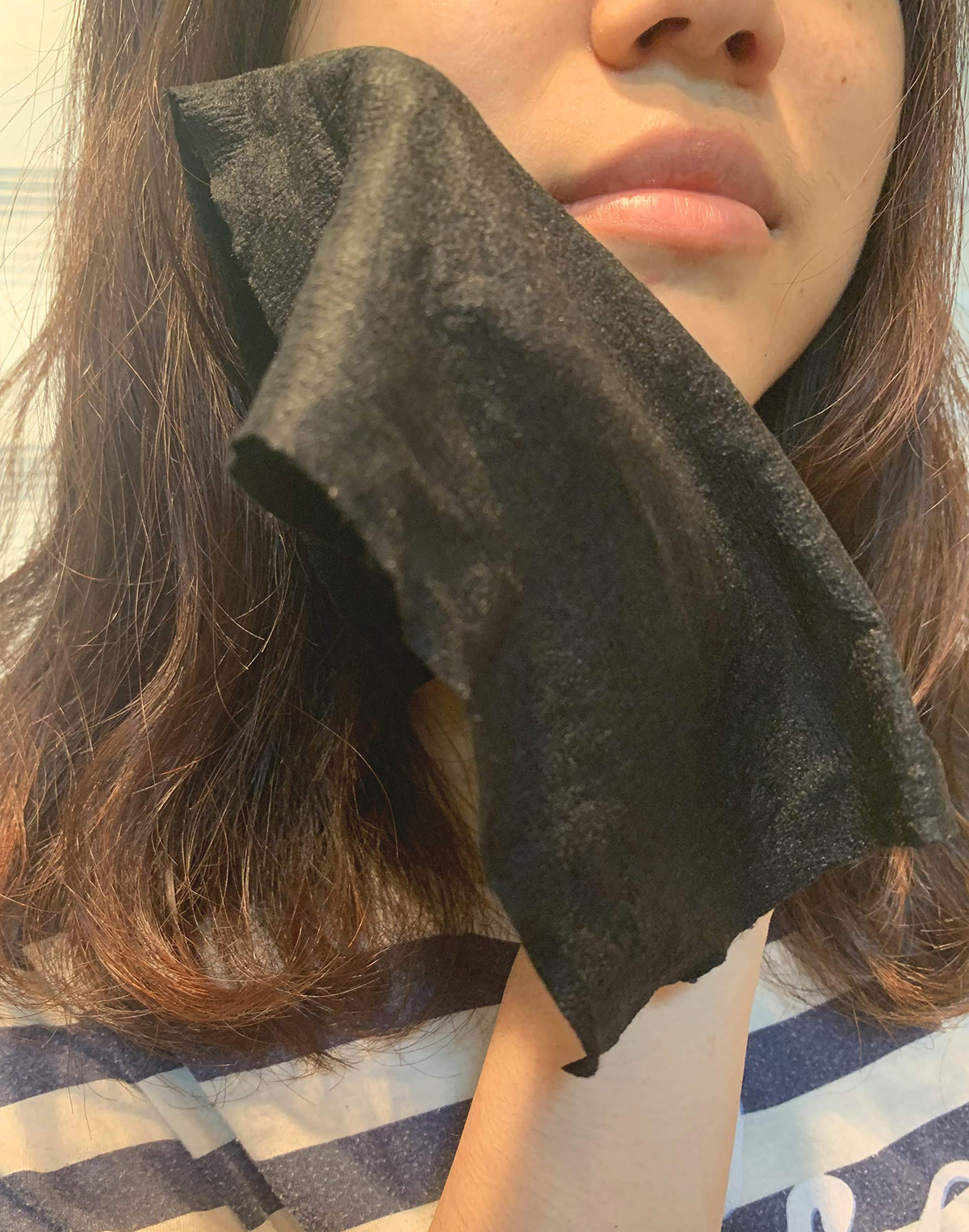Paños de Algodón Carbón Natural Toalla Facial para Piel Sensible