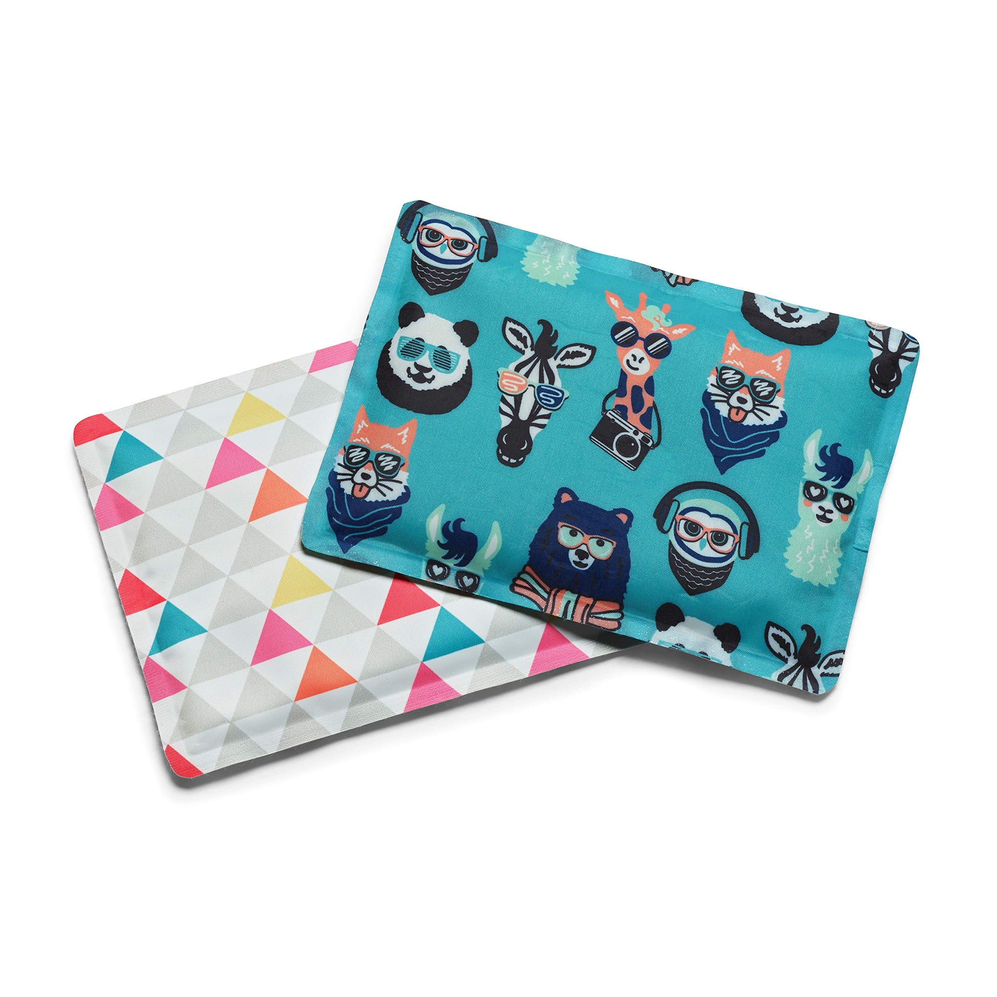 Cool Coolers by Fit + Fresh, reutilizables paquetes de hielo suaves para bolsas de bebé, bolsa de hielo flexible y esenciales de lactancia materna, perfecto para almacenamiento de leche materna, 2 unidades, multicolor