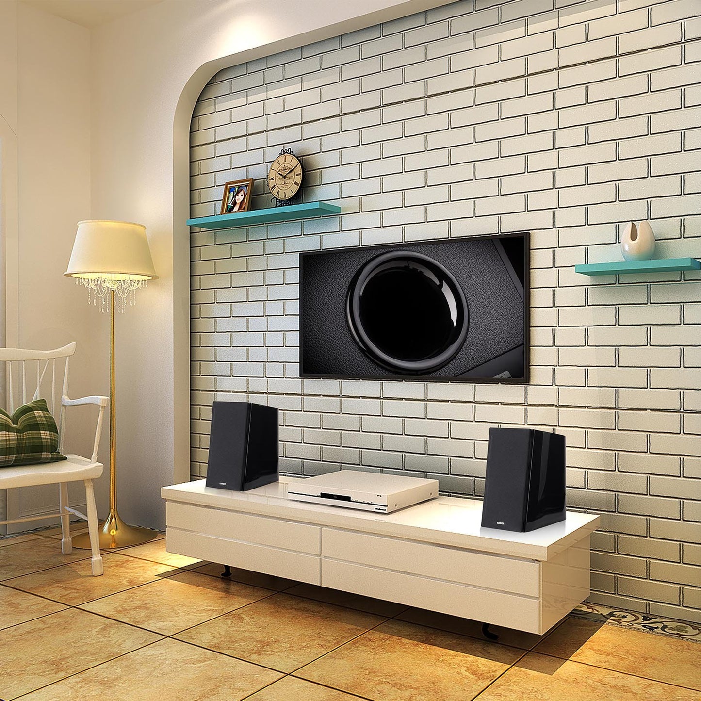 Altavoces de Estantería Edifier Negro Bluetooth con Entrada Óptica y 120 Vatios RMS