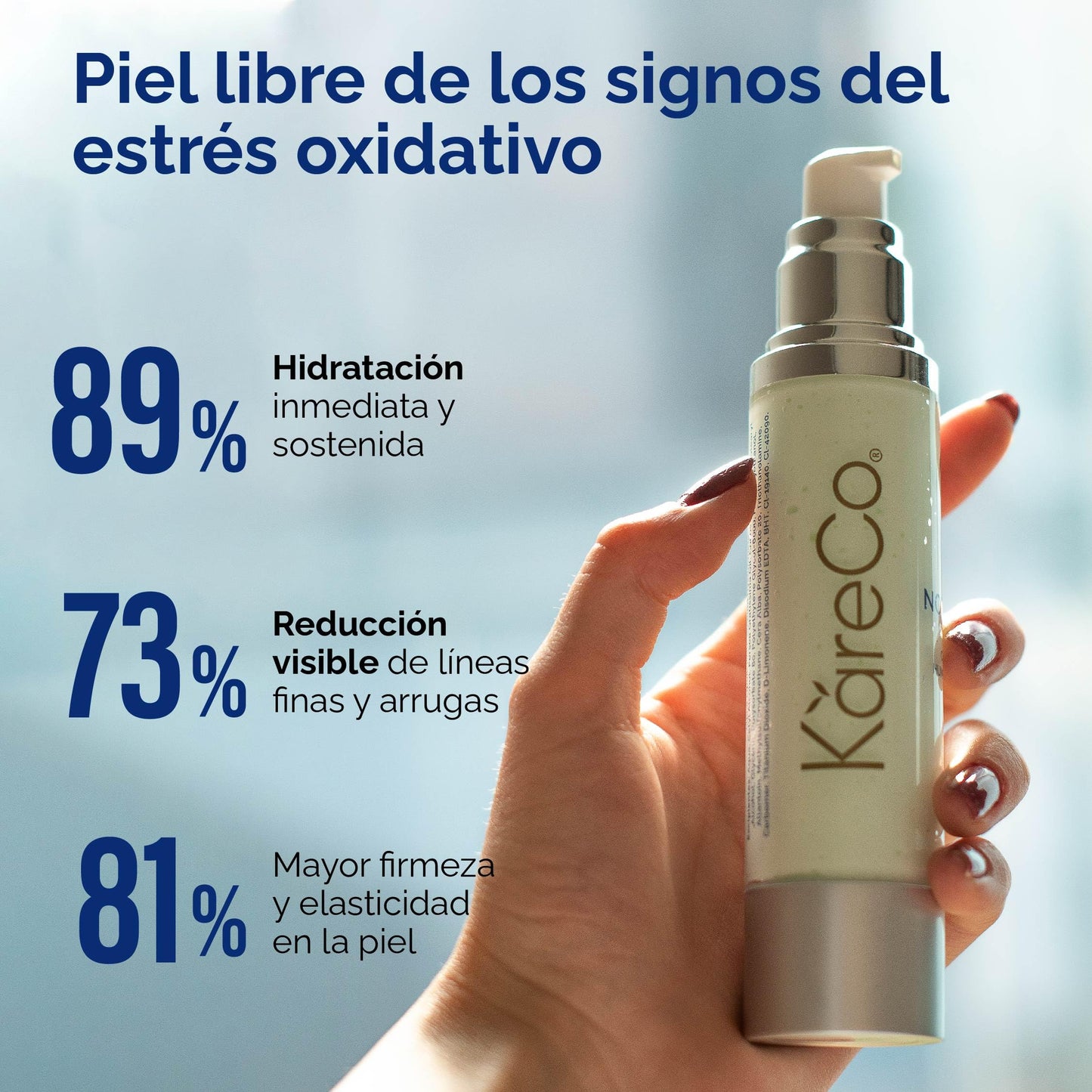 KareCo NOURISH Crema Hidratante Facial | Resveratrol y Acido Hialuronico |Hidrata profundamente y rejuvenece tu pie | combatiendo el envejecimiento prematuro y mejorando la elasticidad | skin care