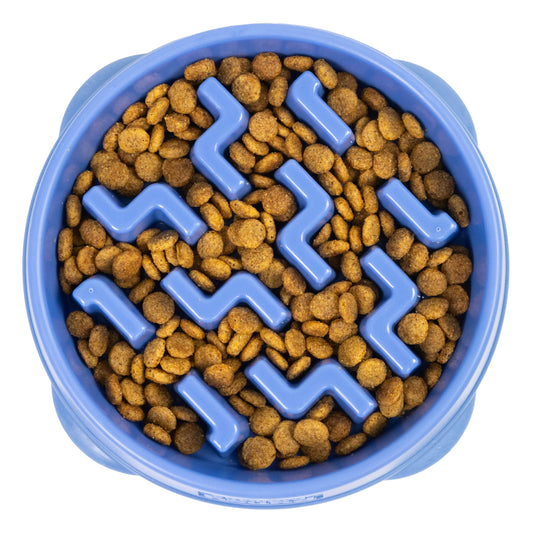 Plato Antideslizante Outward Hound Azul Medio para Perros