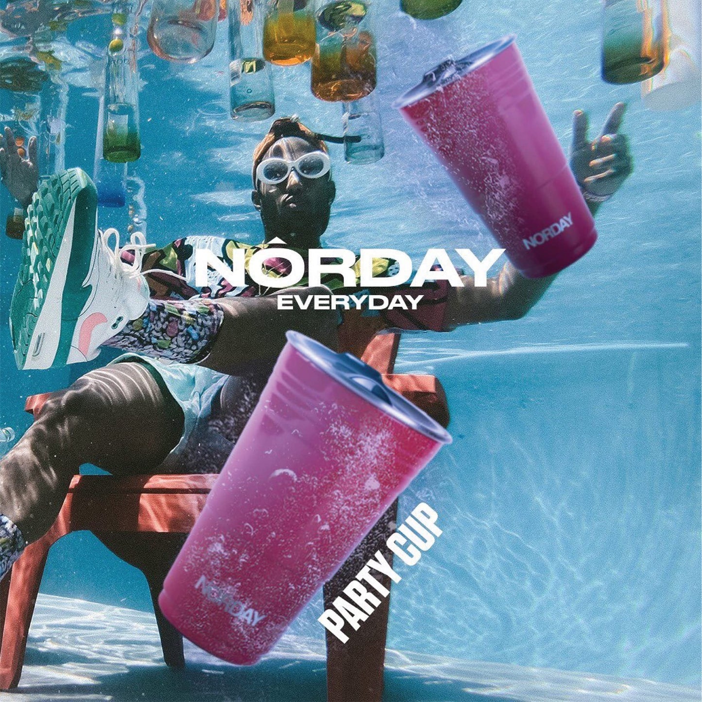 Termo de Acero Inoxidable Norday Negro con Tapa Antiderrame y Doble Pared