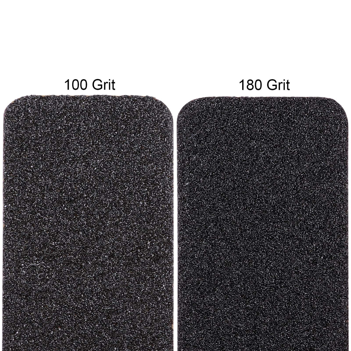 PANA 10 Limas De Uñas Profesionales De Doble Cara De Tamaño Gigante, Color Negro, Grano 100/180, Lima Pulidora De Uñas Para Manicura Y Pedicura, Lavable