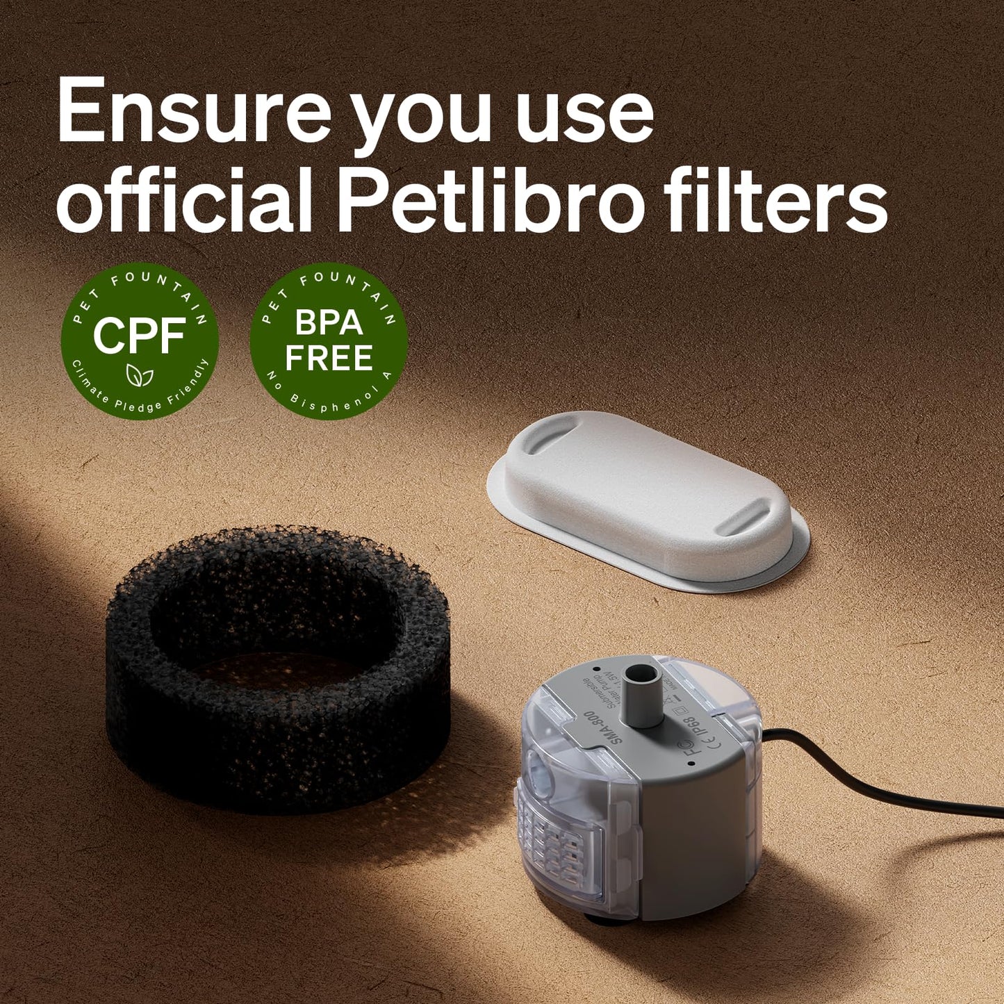 Filtros de Repuesto PETLIBRO Acero Inoxidable para Fuente de Agua para 2 Meses 4 Unidades