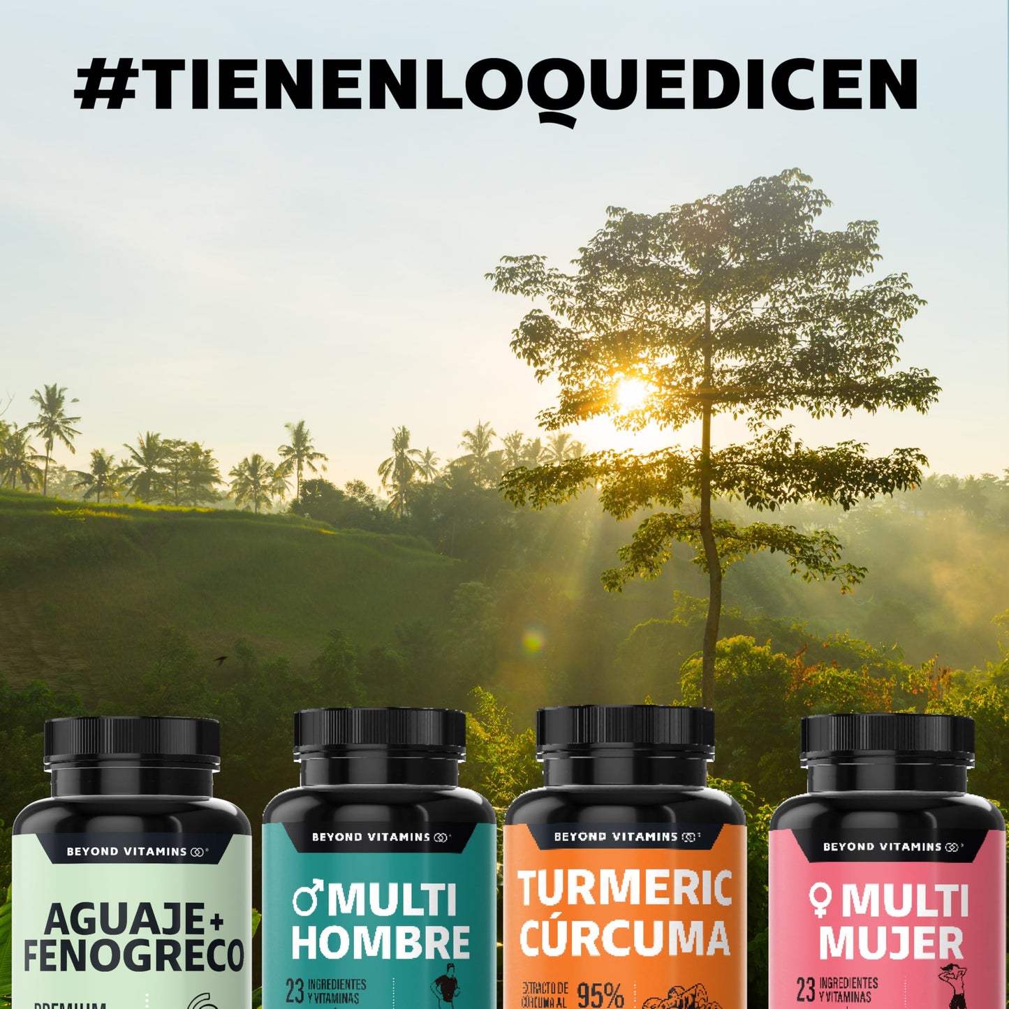 Beyond Vitamins | Aguaje + Fenogreco 1000mg Premium | Con tecnología VCaps de Cápsula vegana | 60 cápsulas