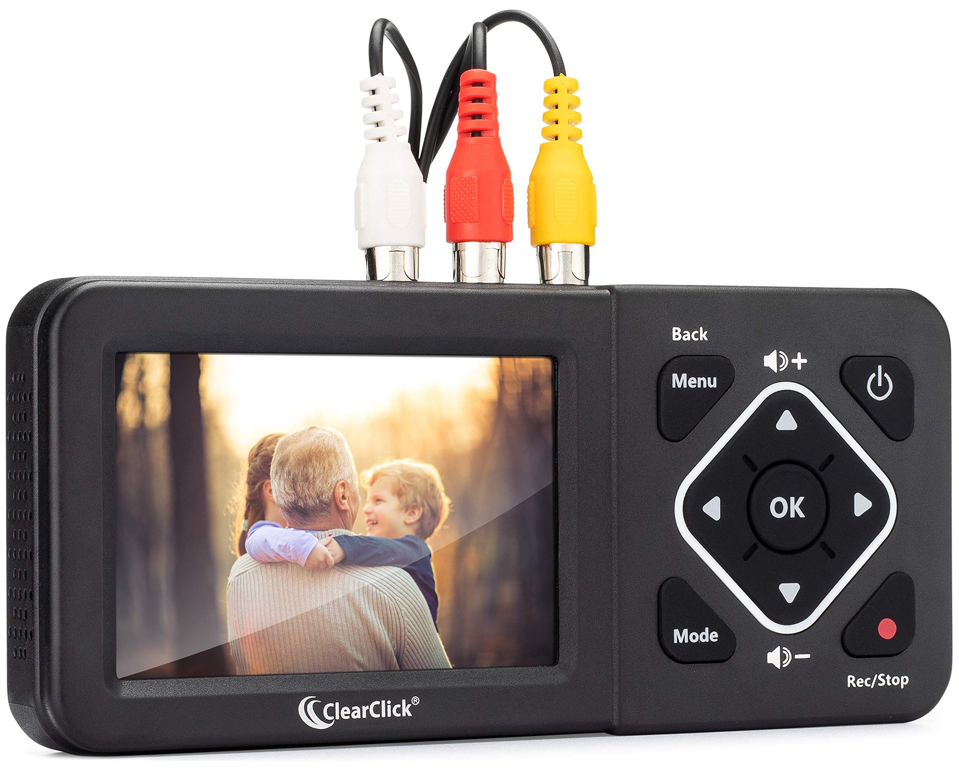 ClearClick Video to Digital Converter 2.0 (segunda generación) – Grabar vídeo de VCR's, cintas VHS, AV, RCA, Hi8, videocámara, DVD, sistemas de juegos [Requiere grabadora de vídeo/videocámara y cintas