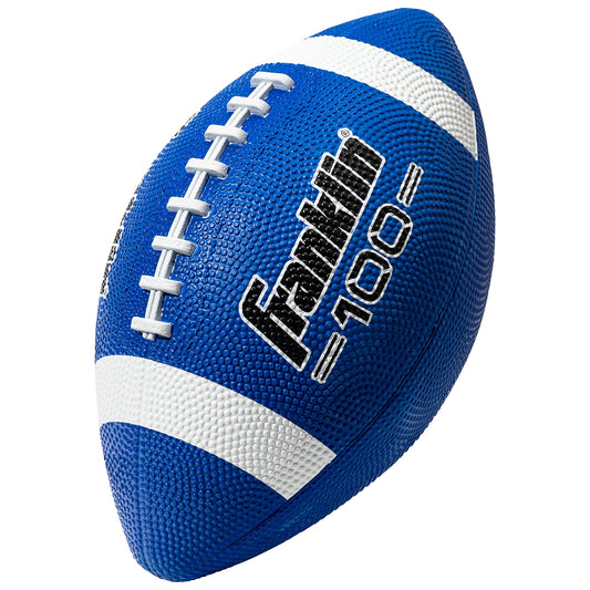 Franklin Sports Grip-Rite 100 - Fútbol Juvenil de Goma, Color Azul