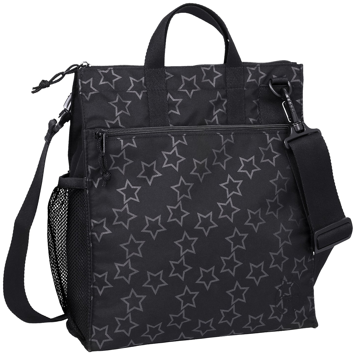 Lassig - Bolsa para pañales, Negro (Star Black)
