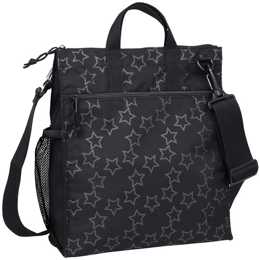 Lassig - Bolsa para pañales, Negro (Star Black)