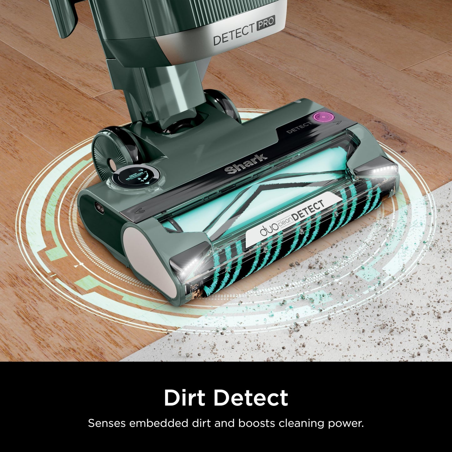 Shark Detect Pro Lift-Away ADV Aspiradora Vertical sin Bolsa con DuoClean Detect, Filtro HEPA, antialérgenos, Potente succión y tecnología neutralizadora de olores, Evergreen, LA802