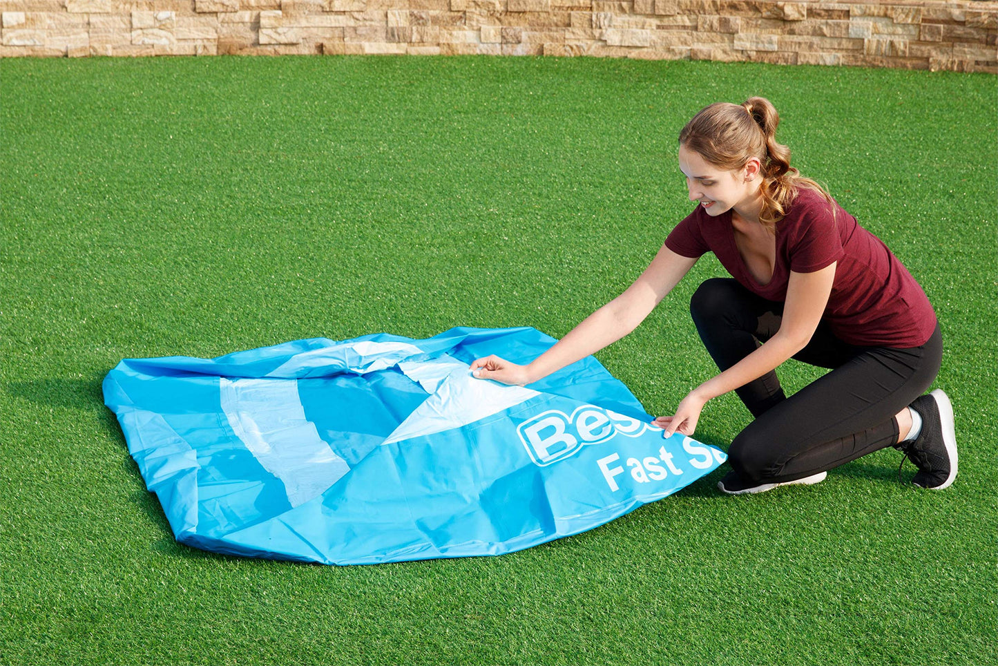 Alberca Inflable Red Azul Fast Set, Medidas 1.83Mx51Cm (6'X20"), Capacidad 940 Lts