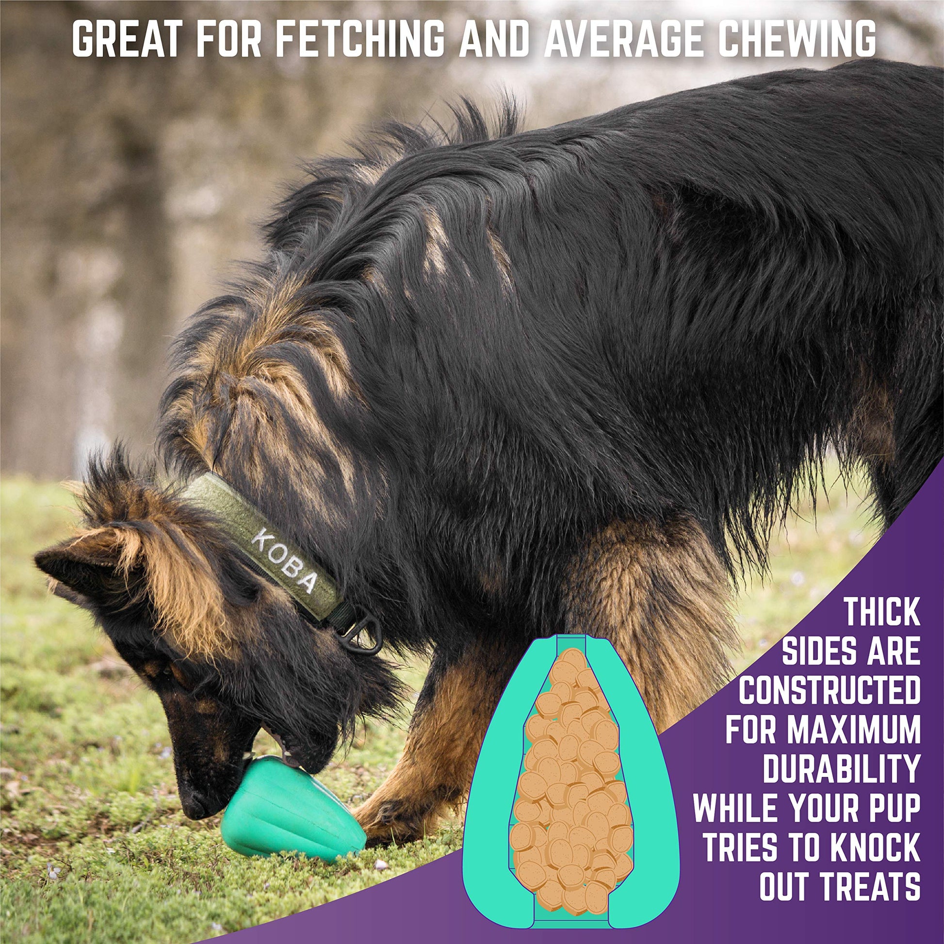 Chew King Juguete Premium para Perro, XL, Juguete de Goma Natural Extremadamente Duradero, Paquete de 2