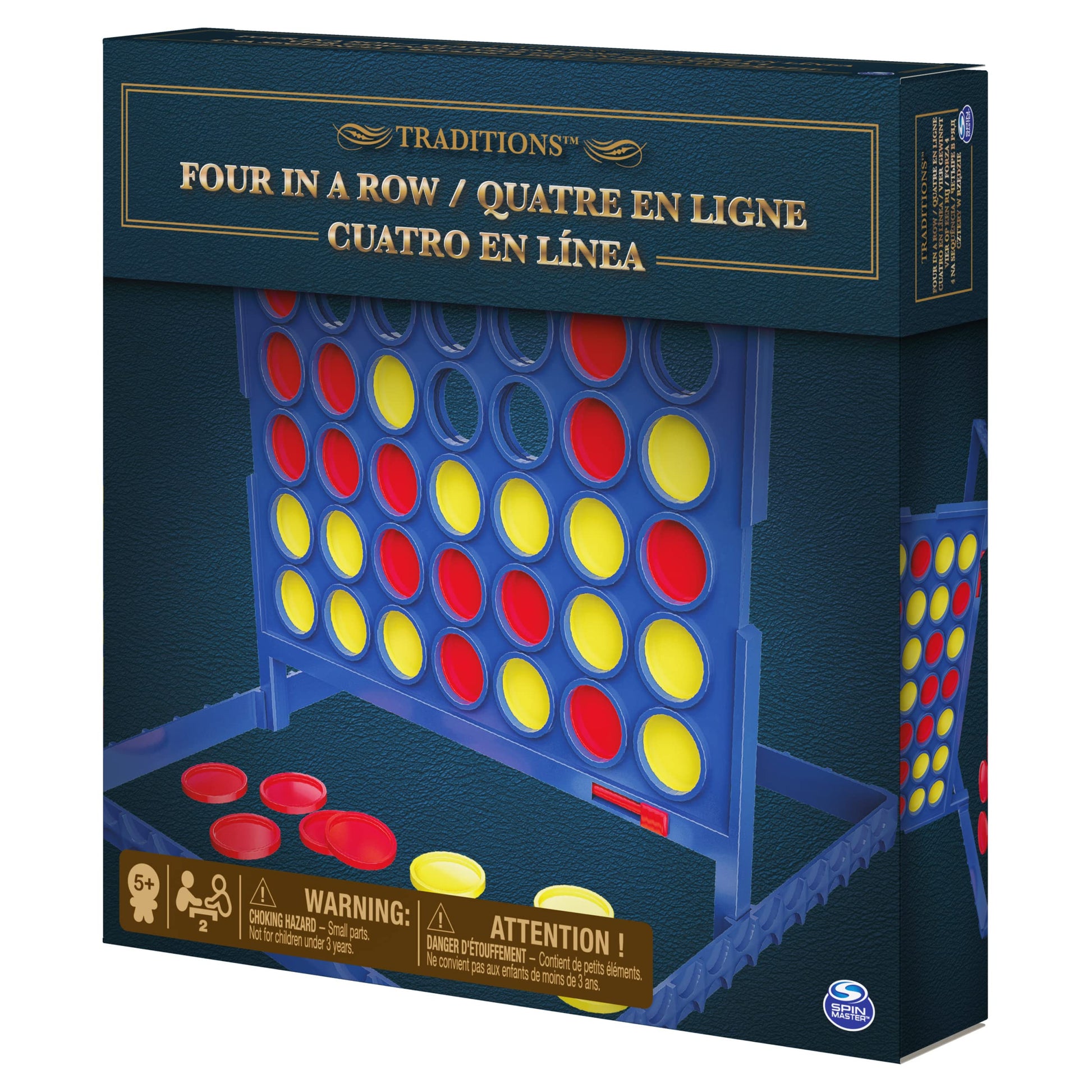 Juego de Mesa Spin Master Cardinal Azul Cuatro en Línea para Familias