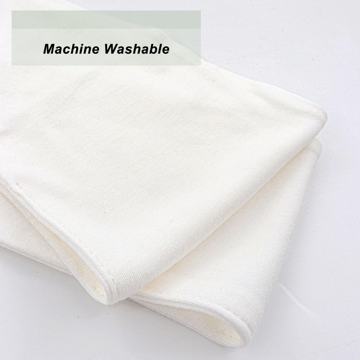KimYoung - Forro de abdomen para erupciones sudoríparas, almohadillas para orejas de sudor debajo del vientre para doblar la piel, Blanco, X-Large