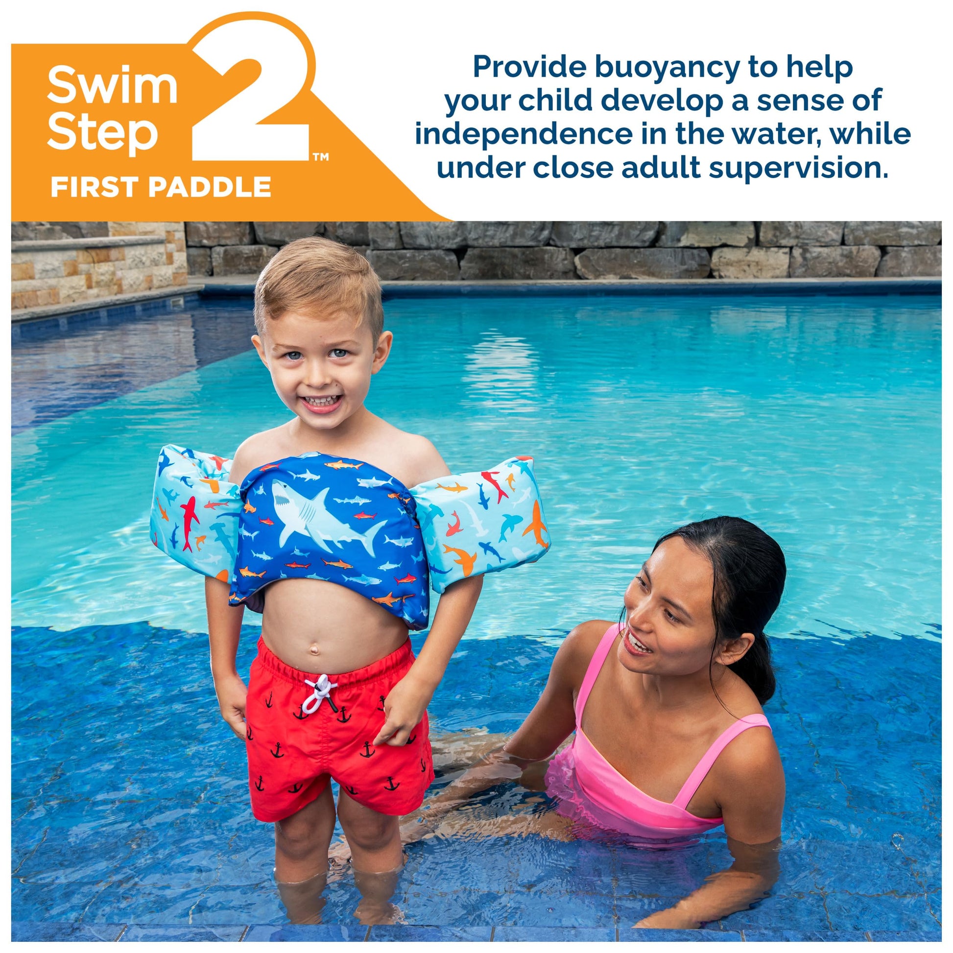 Chaleco Salvavidas SwimWays Tiburón Aprobado por la Guardia Costera para Niños 33 a 55 Libras