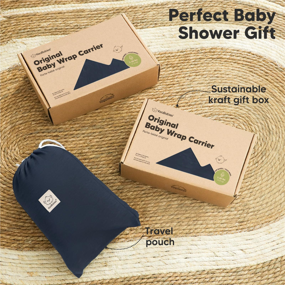 KeaBabies Portabebé desde el Nacimiento - Portabebés transpirables, portabebés para recién nacidos desde el nacimiento, portabebés para bebés recién nacidos, portabebés de manos libres para niños