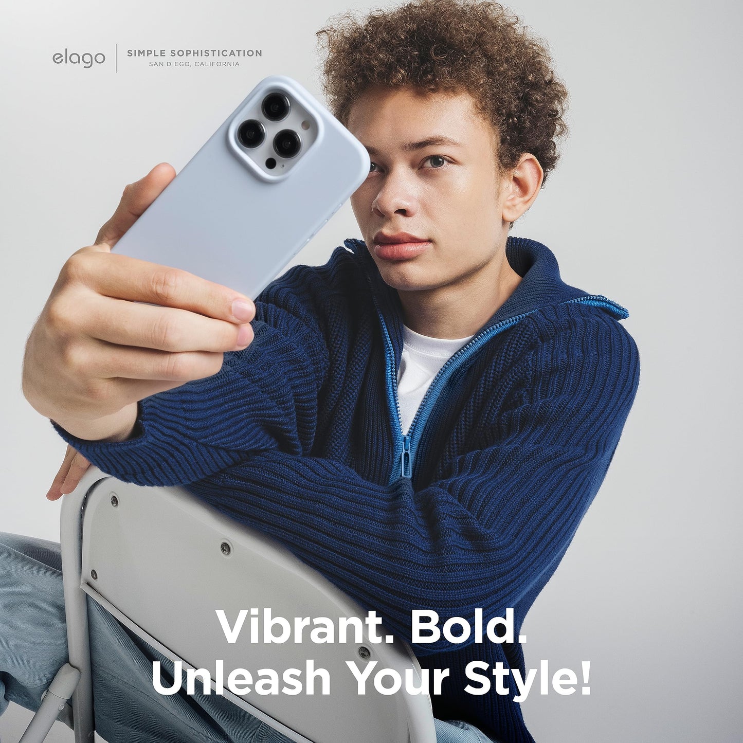 Funda Silicona Líquida elago Azul Celeste Compatible con iPhone 15 Pro con Estructura a Prueba de Golpes y Forro de Microfibra Suave