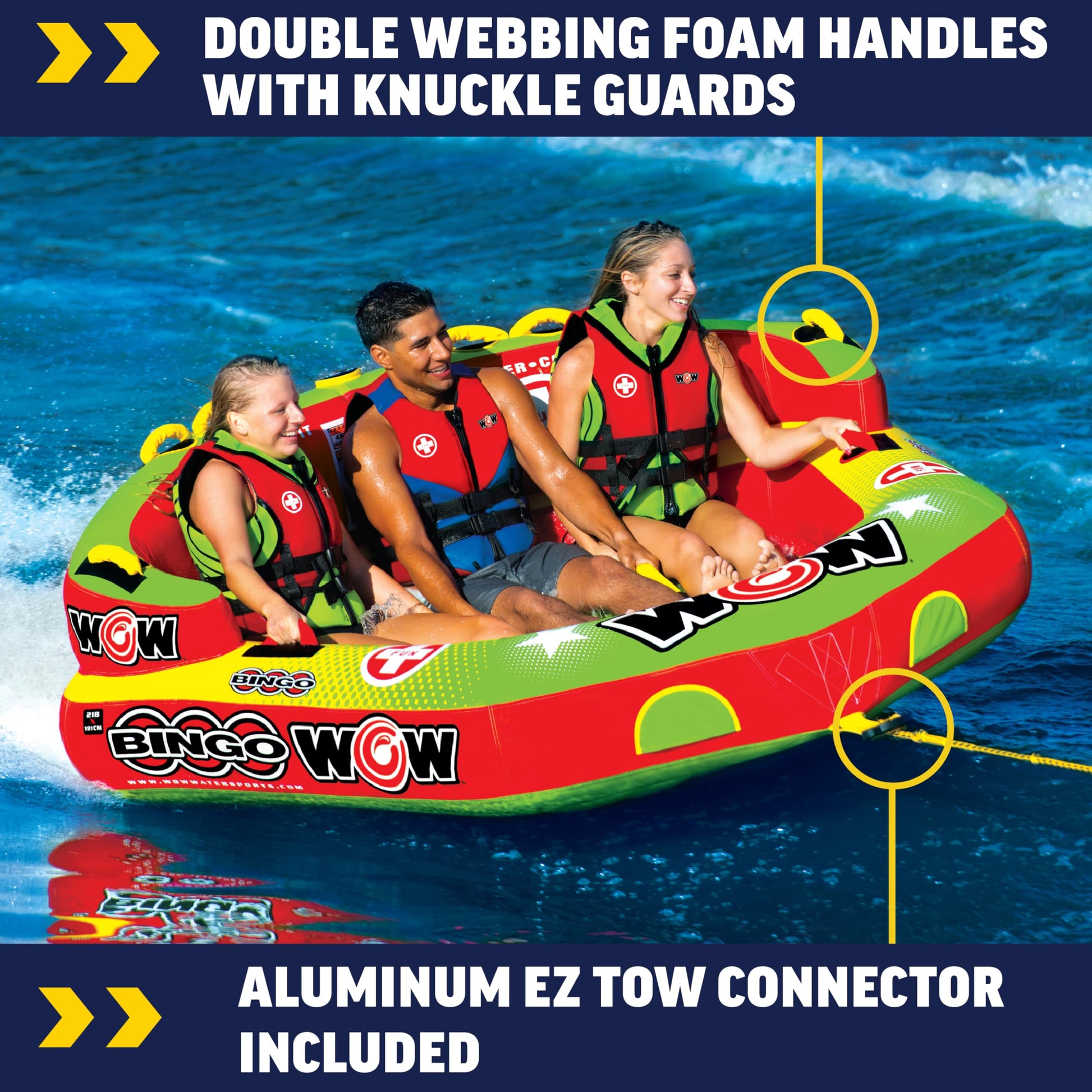 Bote Inflable Wow World of Watersports Bingo para 1, 2 o 3 Personas