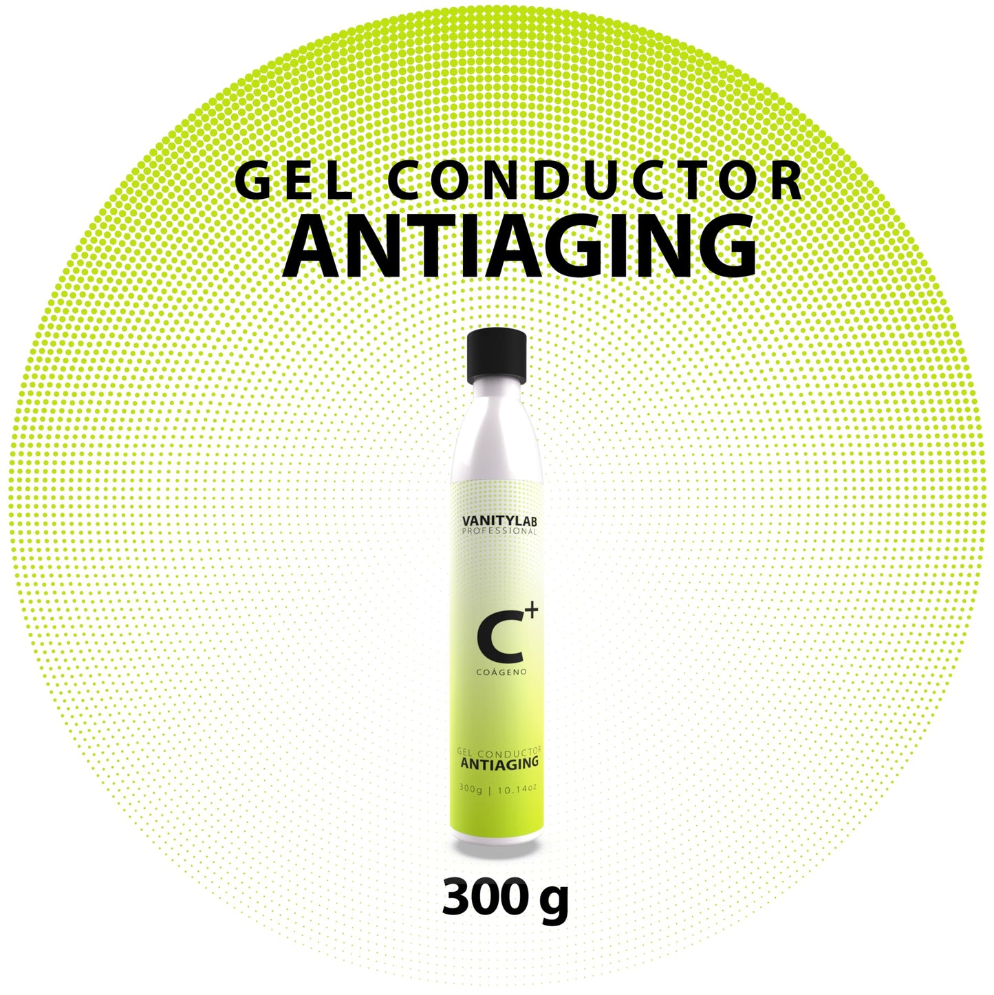 Gel Conductor Facial con Colágeno - Hidratante, Reafirmante y Antiedad - Ideal para Radiofrecuencia, Cavitación, Microcorriente y Ultrasonido - Sin Residuos - 300g (COLÁGENO)