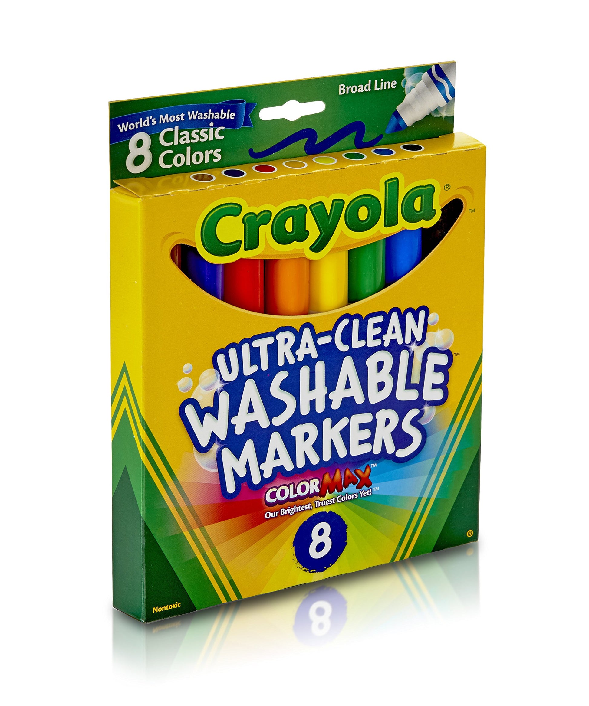 CRAYOLA 8 Plumones Gruesos Lavables