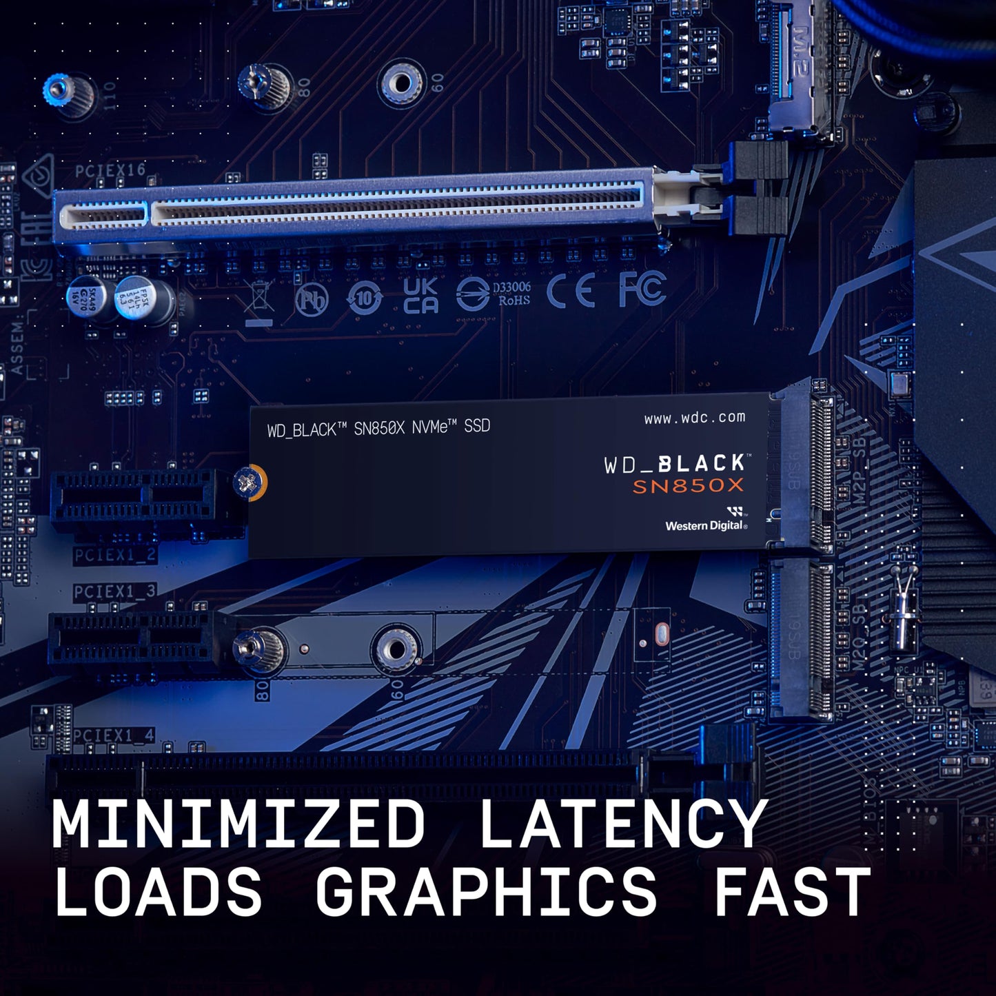 Unidad de Estado Sólido Interna WD_BLACK 1TB Negro NVMe Gen4 PCIe para Juegos