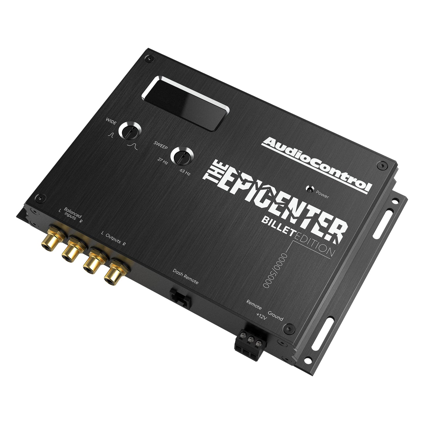AudioControl The EPICENTER Billet LE Edición Limitada Procesador Digital de Restauración de Bajos, Potenciador de Audio de Coche con Soporte de Tablero Incluido, Perilla de Control Remoto con Cableado