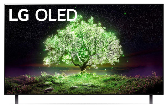 LG OLED55A1PUA Smart TV de 55 Pulgadas Serie A1 4K HDR con AI ThinQ Paquete con transmisión de películas Premiere + Soporte de Pared para TV de 37 a 70 Pulgadas + Adaptador de sobretensión de 6 Tomas