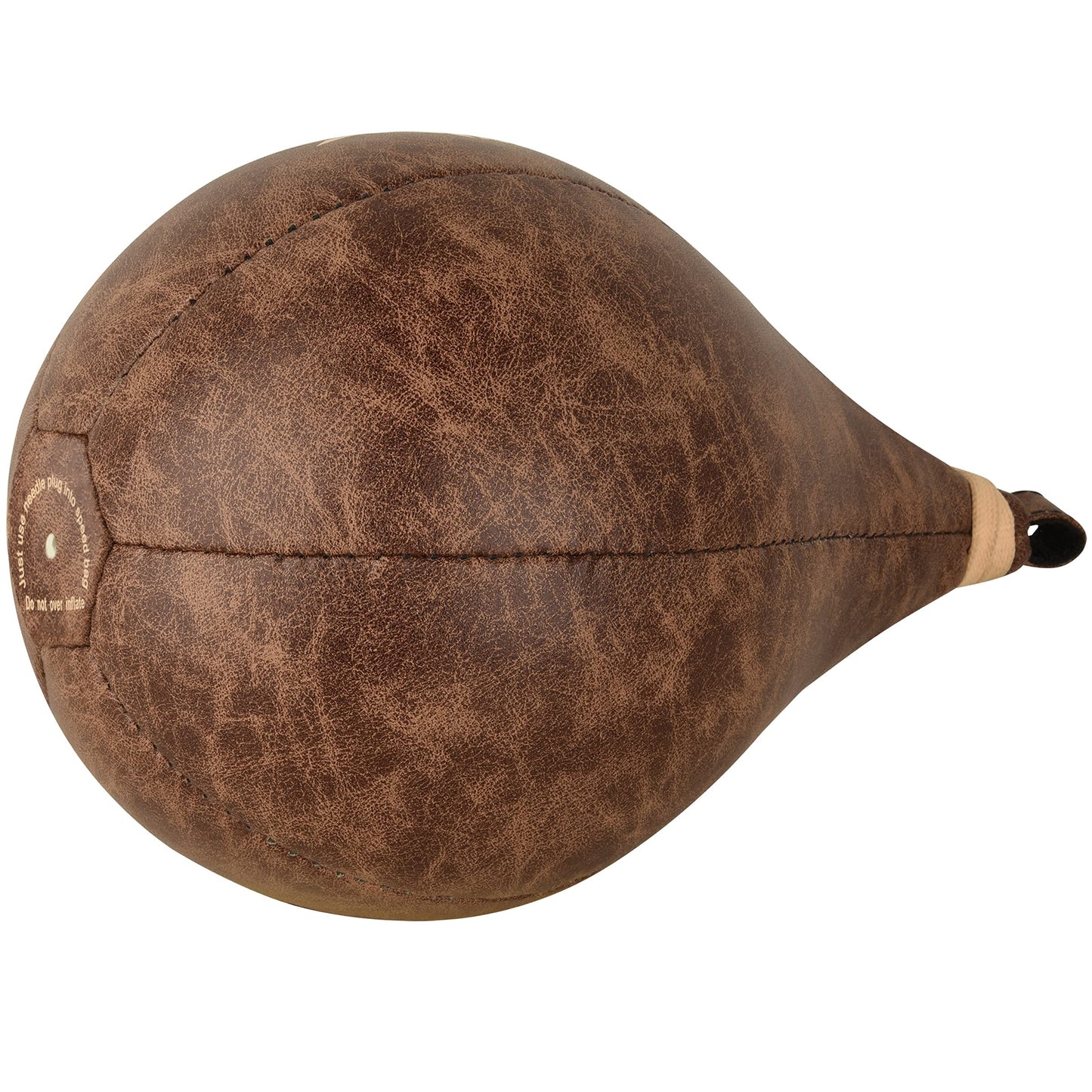 Bolsa de Boxeo FISTRAGE Beige con Kit de Entrenamiento Giratorio de Piel para MMA y Muay Thai