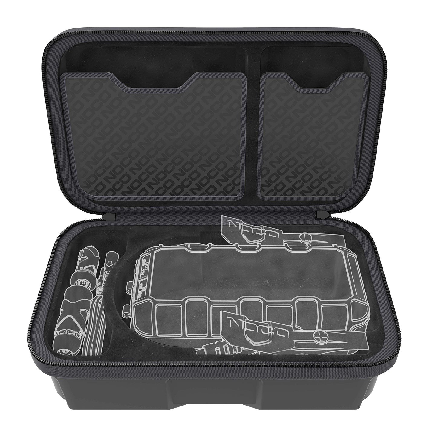 NOCO - Cargador de batería con ojales, Funda HD EVA, Negro
