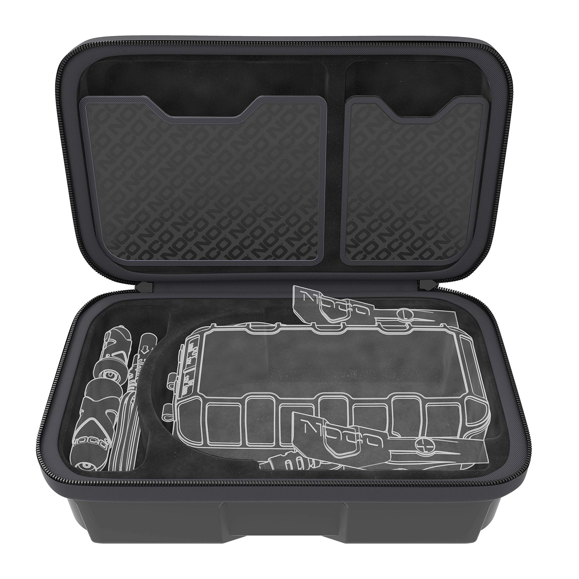 NOCO - Cargador de batería con ojales, Funda HD EVA, Negro
