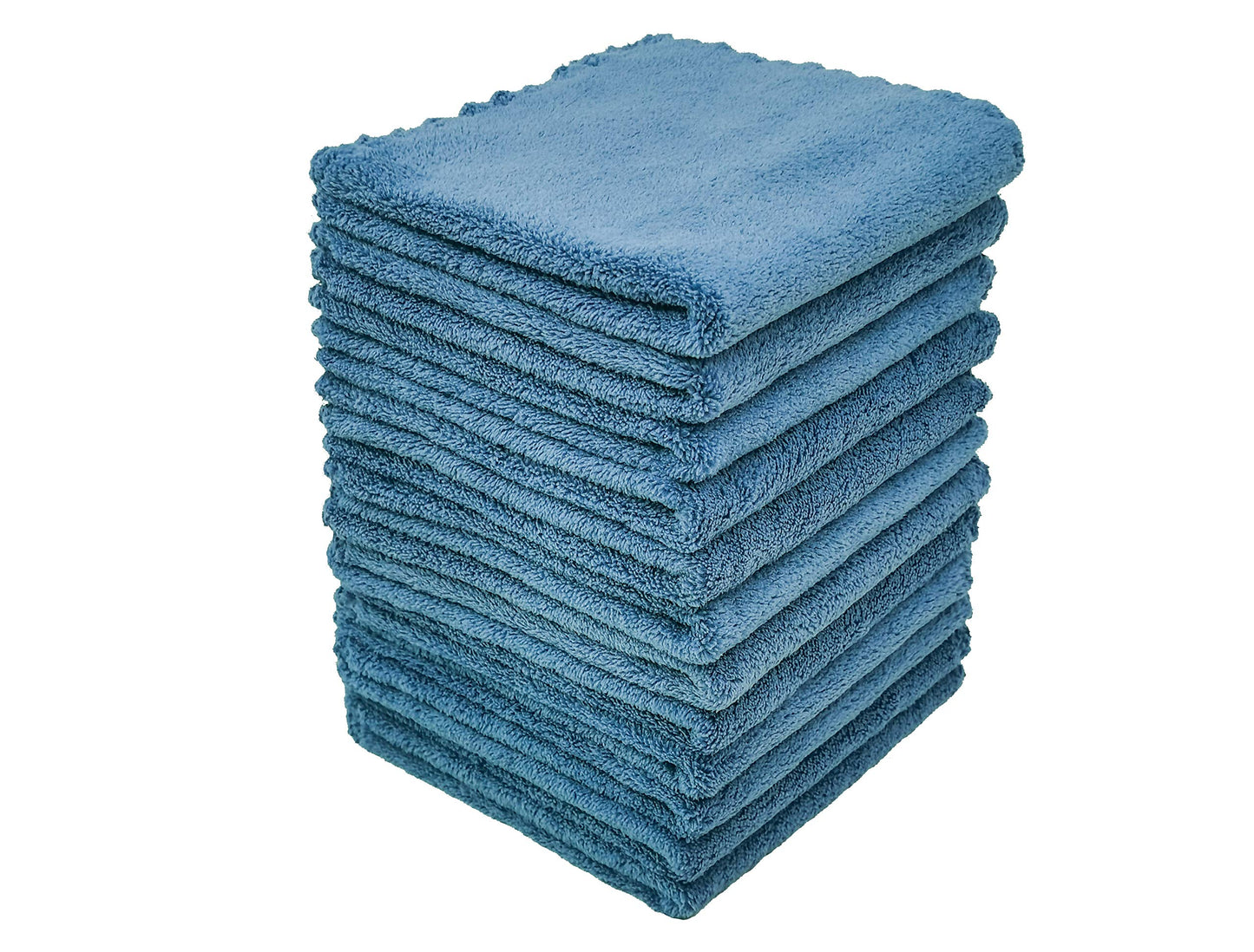 Kyapoo - Juego de 12 paños de microfibra de 12 x 12 pulgadas, extra absorbentes y suaves para recién nacidos, bebés y niños pequeños, color azul marino