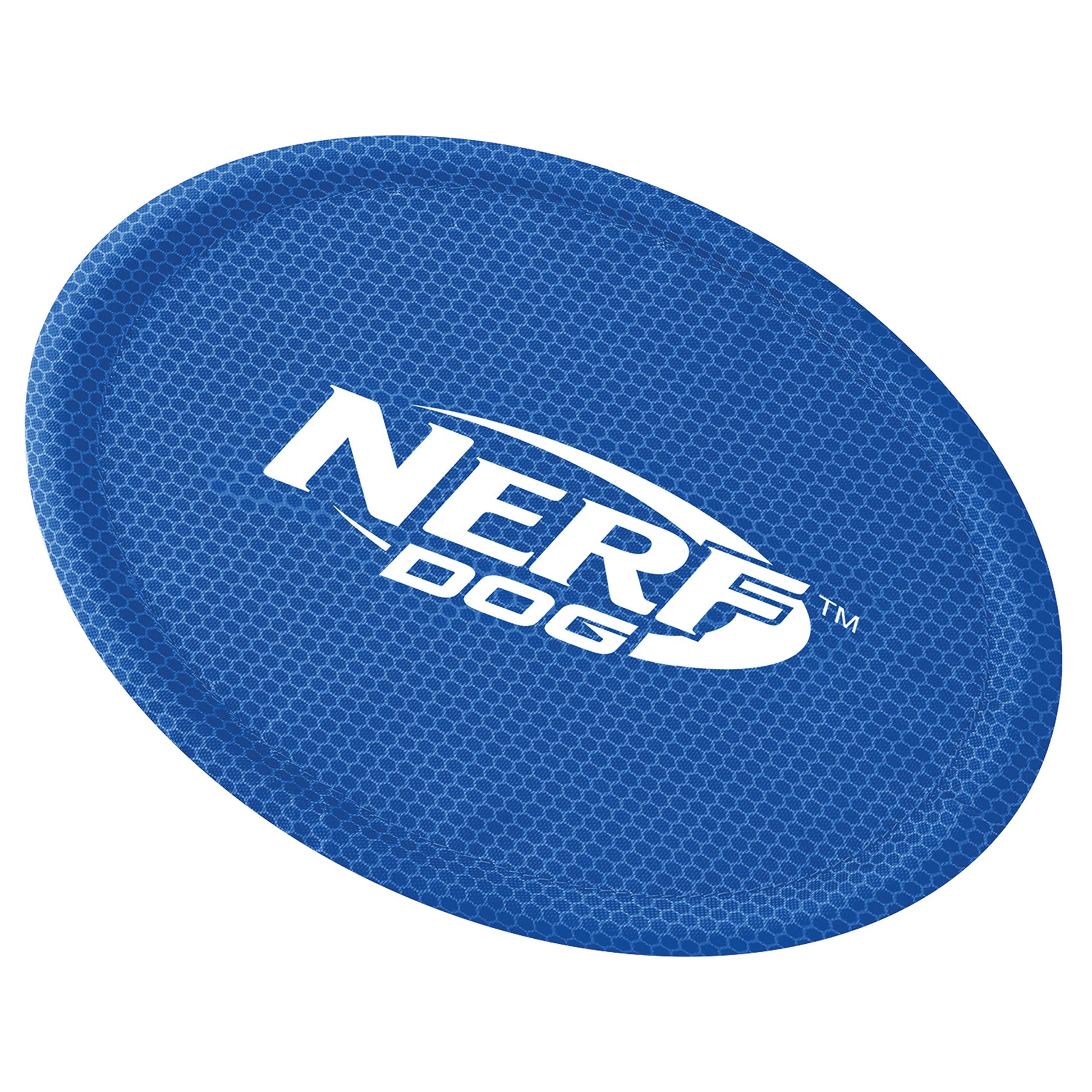 Juguete para Perro Nerf Dog Azul de Nailon Resistente al Agua y Durable Frisbee 9 Pulgadas para Razas Medias/Grandes
