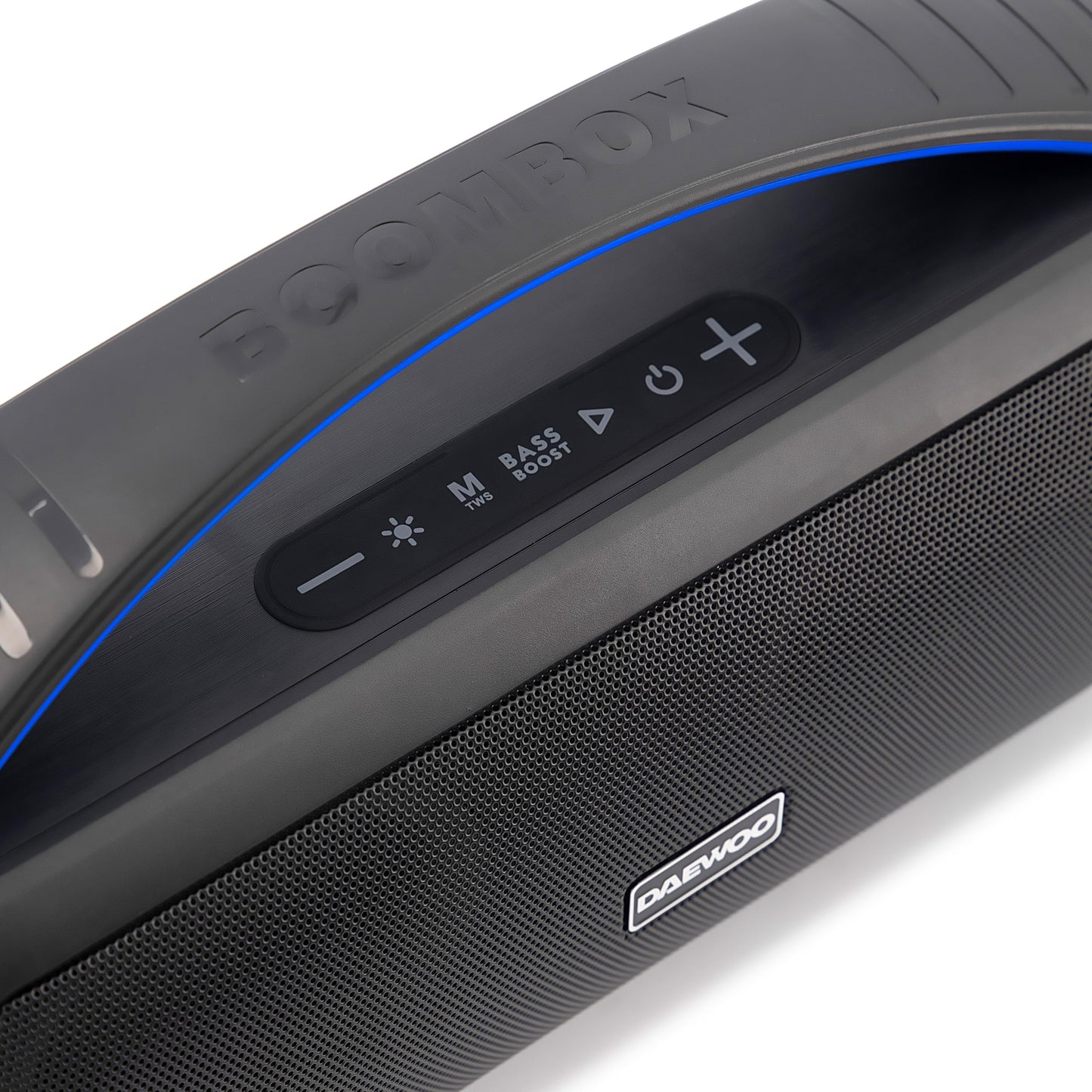 Select Sound Daewoo Bocina Portátil TWS Bass Boost Subwoofer Bluetooth Recargable, Sonido Envolvente, Luces Led contra Salpicaduras, Aux 3.5mm, Puerto USB y TF Micro SD, Radio FM