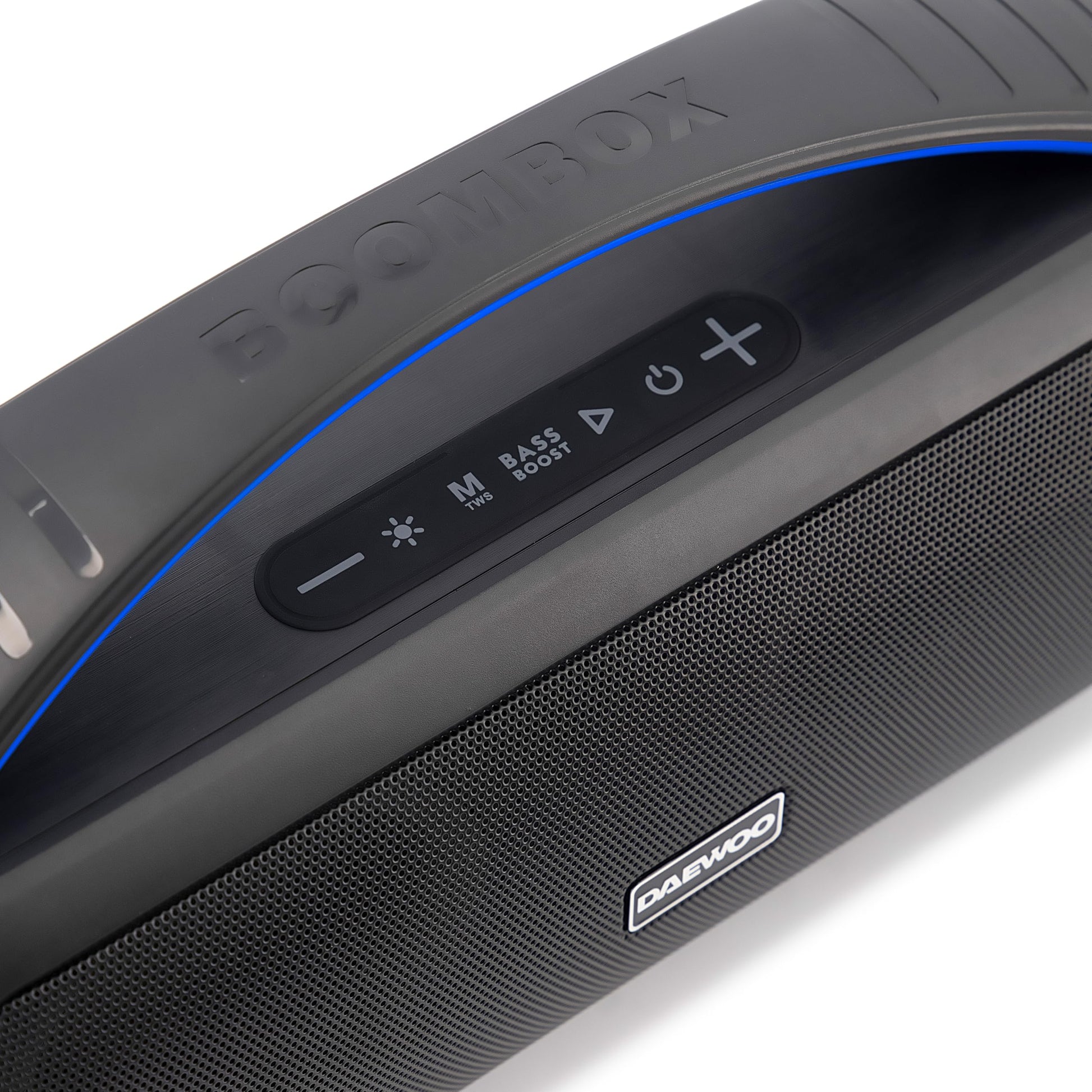 Select Sound Daewoo Bocina Portátil TWS Bass Boost Subwoofer Bluetooth Recargable, Sonido Envolvente, Luces Led contra Salpicaduras, Aux 3.5mm, Puerto USB y TF Micro SD, Radio FM