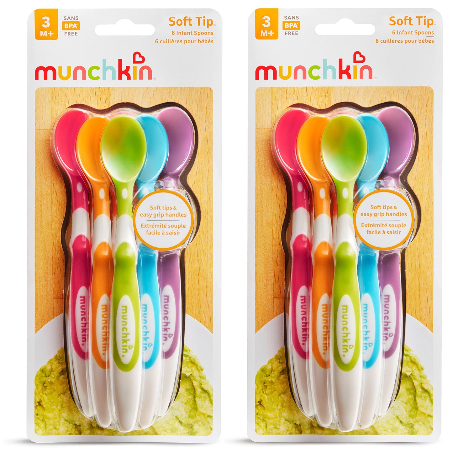 Cucharas Munchkin Variadas de Punta Suave para Bebés