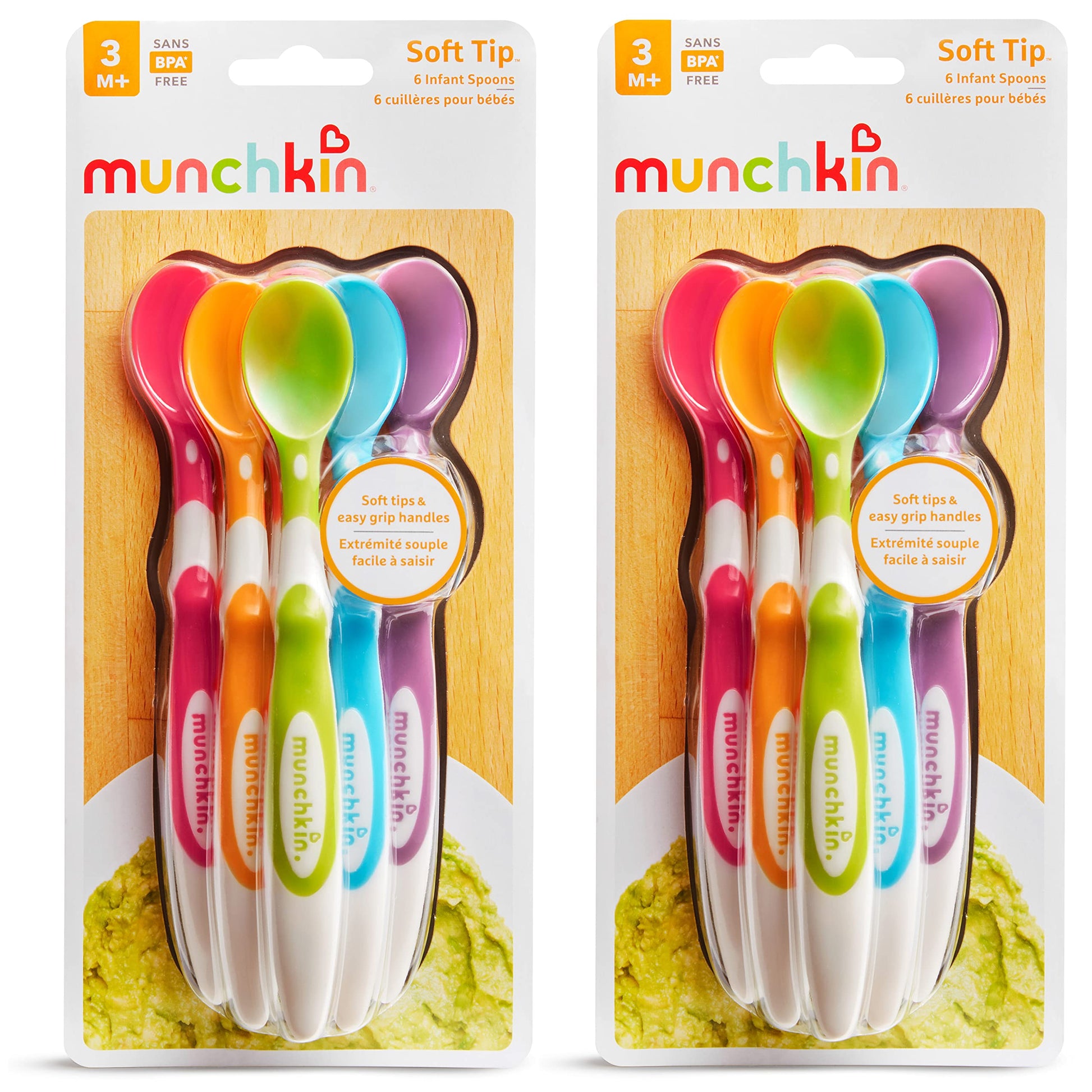 Cucharas Munchkin Variadas de Punta Suave para Bebés