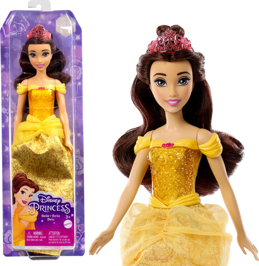 Muñeca Princesa Bella Mattel Disney Princess Amarilla Inspirada en La Bella y la Bestia
