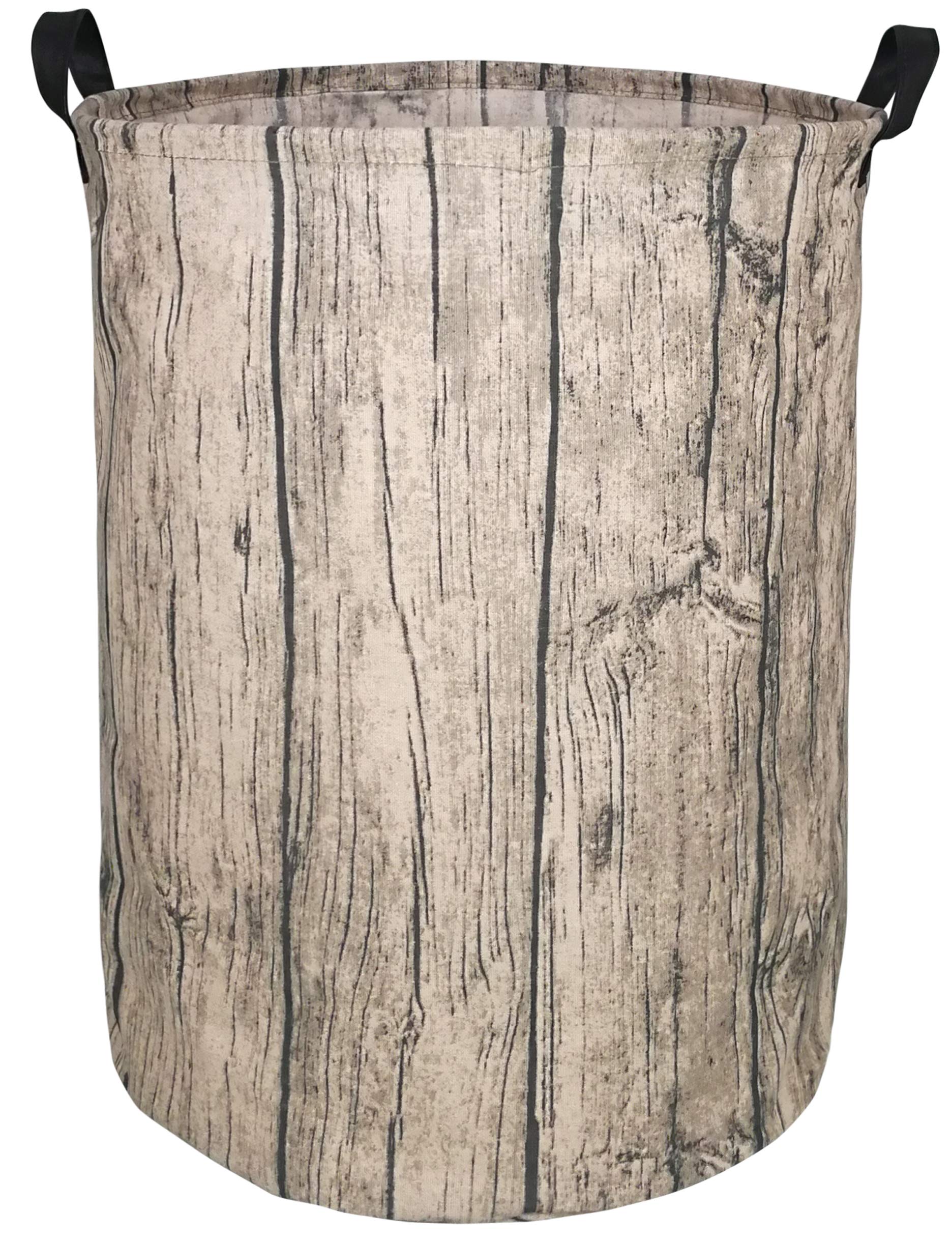 KUNRO - Cesta de almacenamiento redonda de gran tamaño, con revestimiento impermeable, organizadora, para guardería, ropa y juguetes