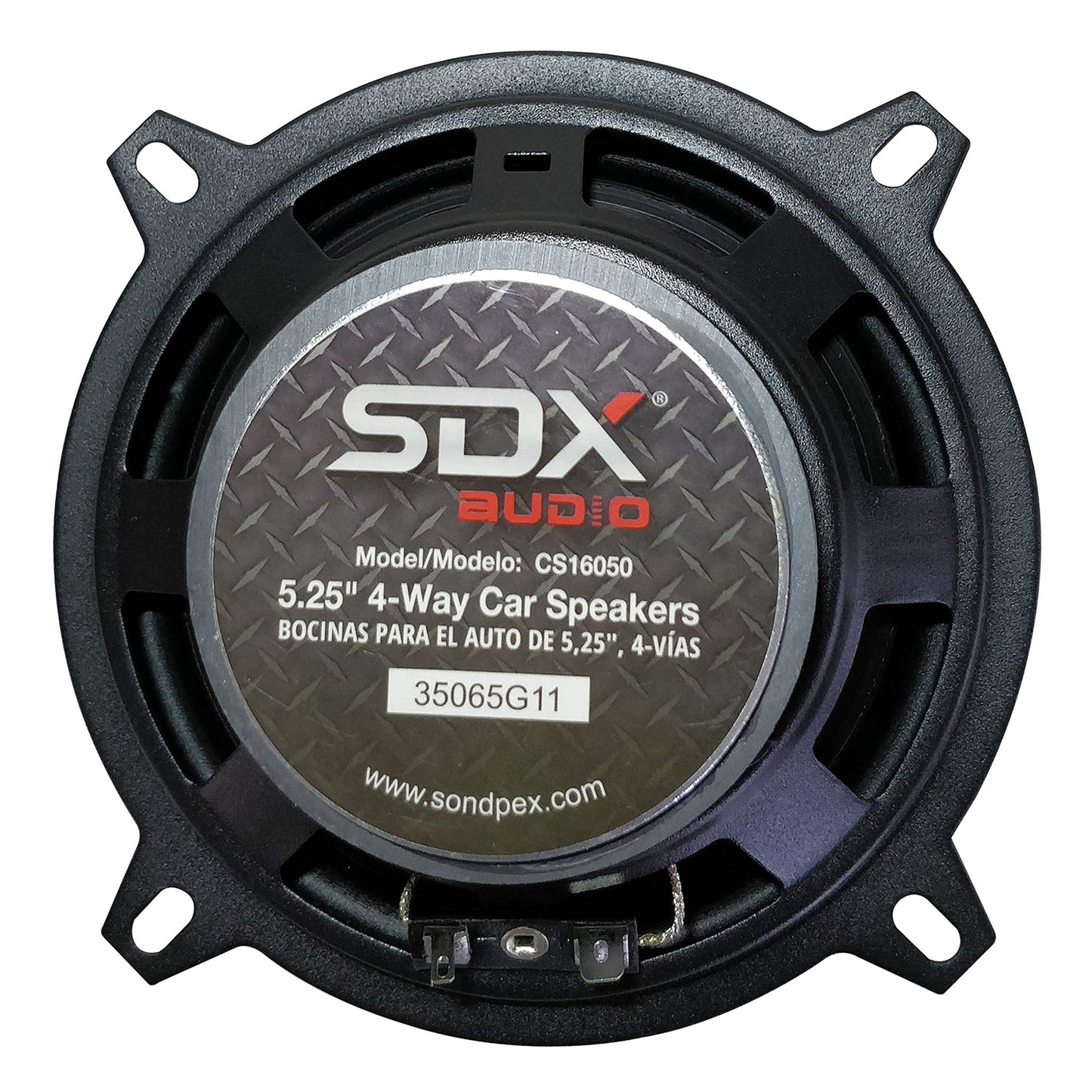 SONDPEX - Altavoces para coche de 5.25 pulgadas, par de 4 vías, altavoces de puerta de 5.25, altavoces coaxiales para coche, sistema de altavoces estéreo para coche, altavoz de audio para coche