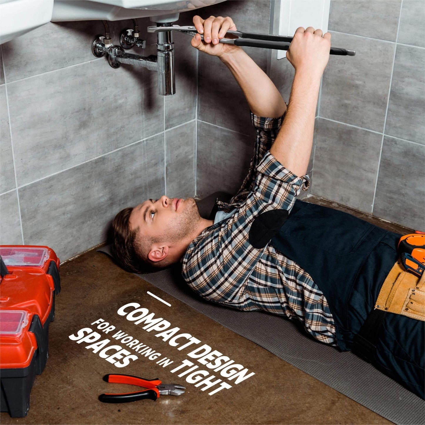 Olympia Tools Alicates de articulación de ranura de 25,4 cm | 87-427 | Agarre ergonómico | Dientes endurecidos de precisión | Construcción de acero forjado por gota | tratado con calor | Mandíbula ajustable.
