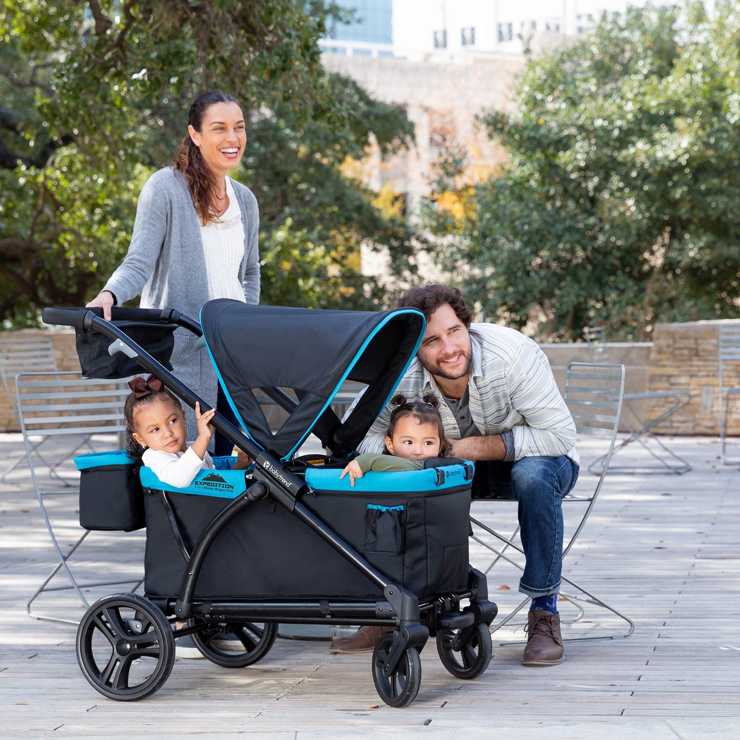 Baby Trend Expedition 2 en 1 Vagón de paseo, Ultra Black