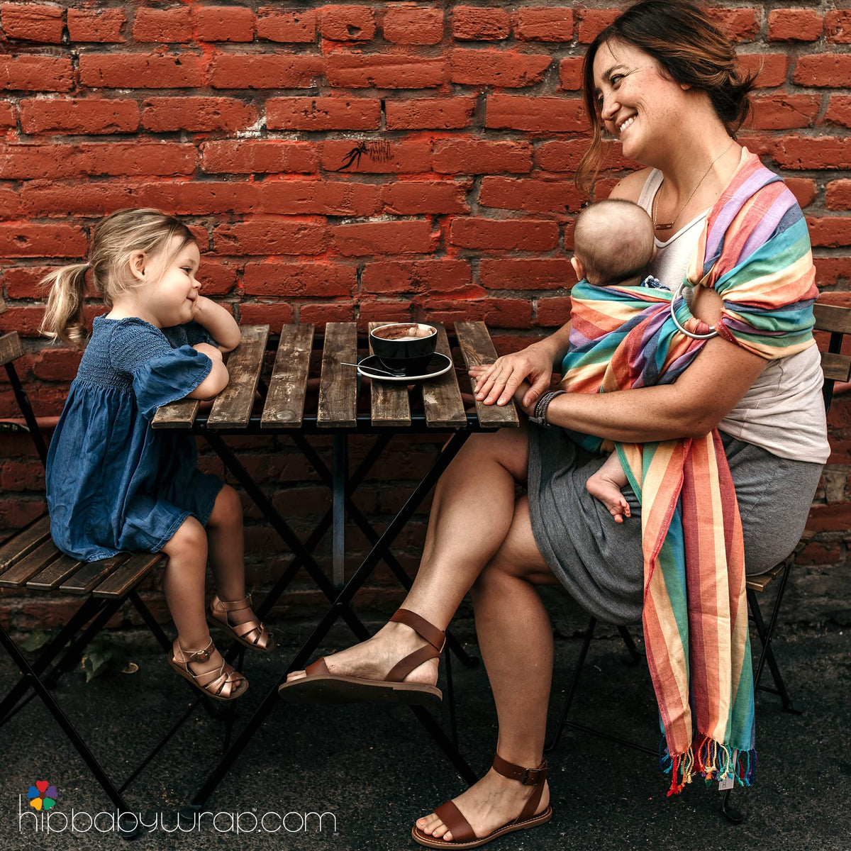 Hip Baby Wrap Ring Sling Baby Carrier for Infants and Toddlers (Kiwi Honeycomb)
