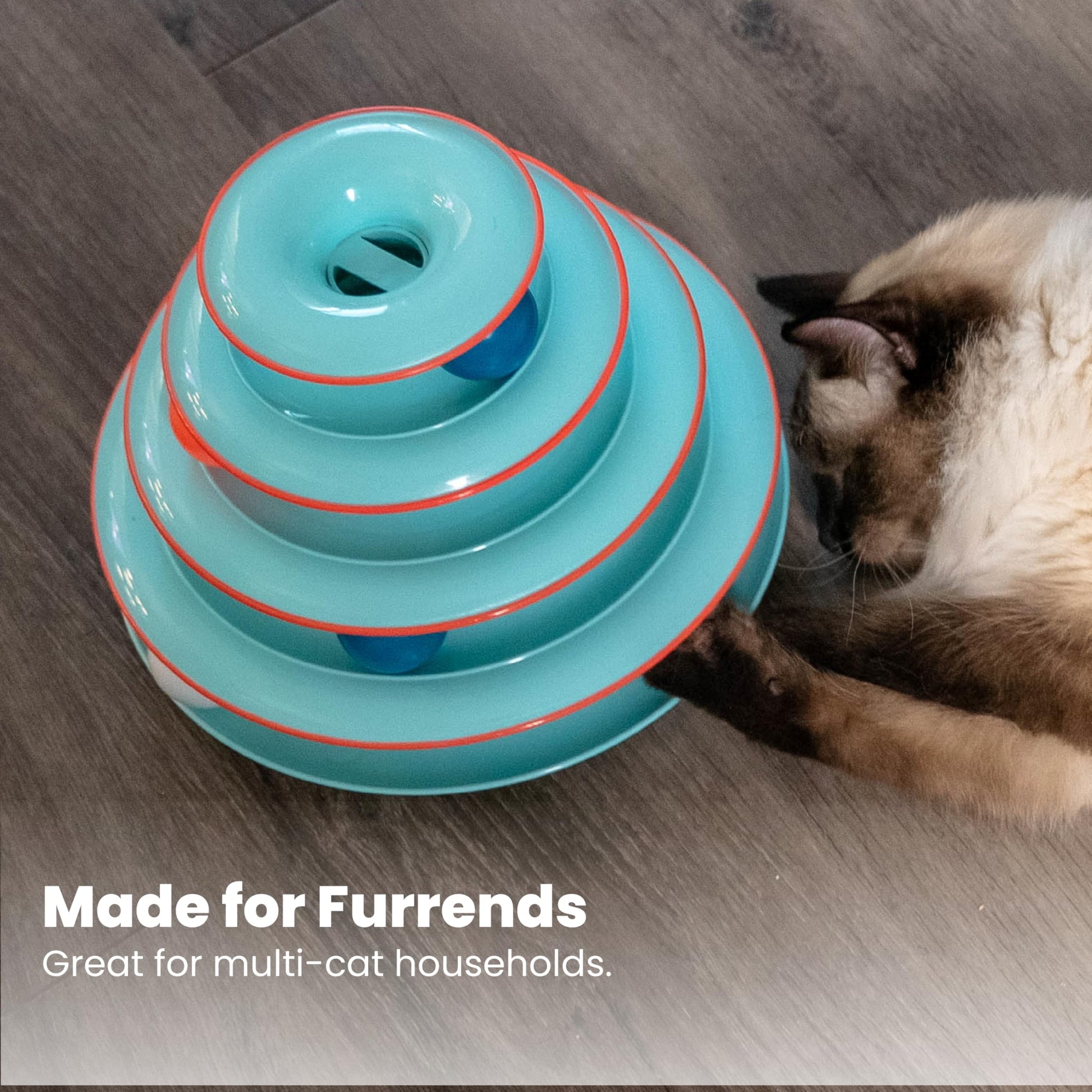 Juguete Interactivo de 4 Niveles Petstages Chase Meowtain para Gatos