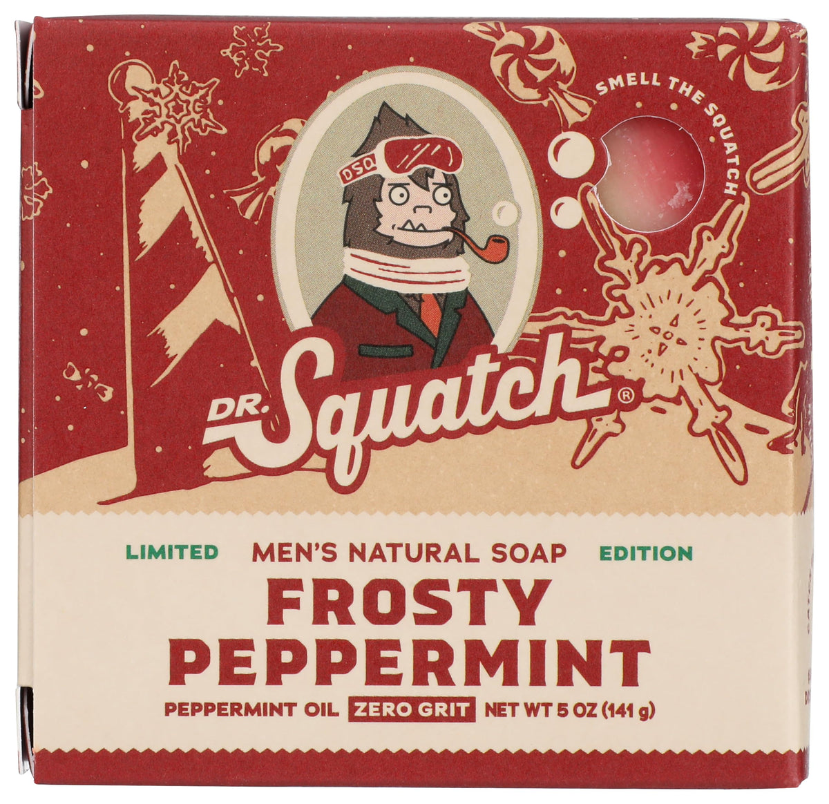 Dr. Squatch Barras De Edición Limitada (Frosty Peppermint), 5 Onzas