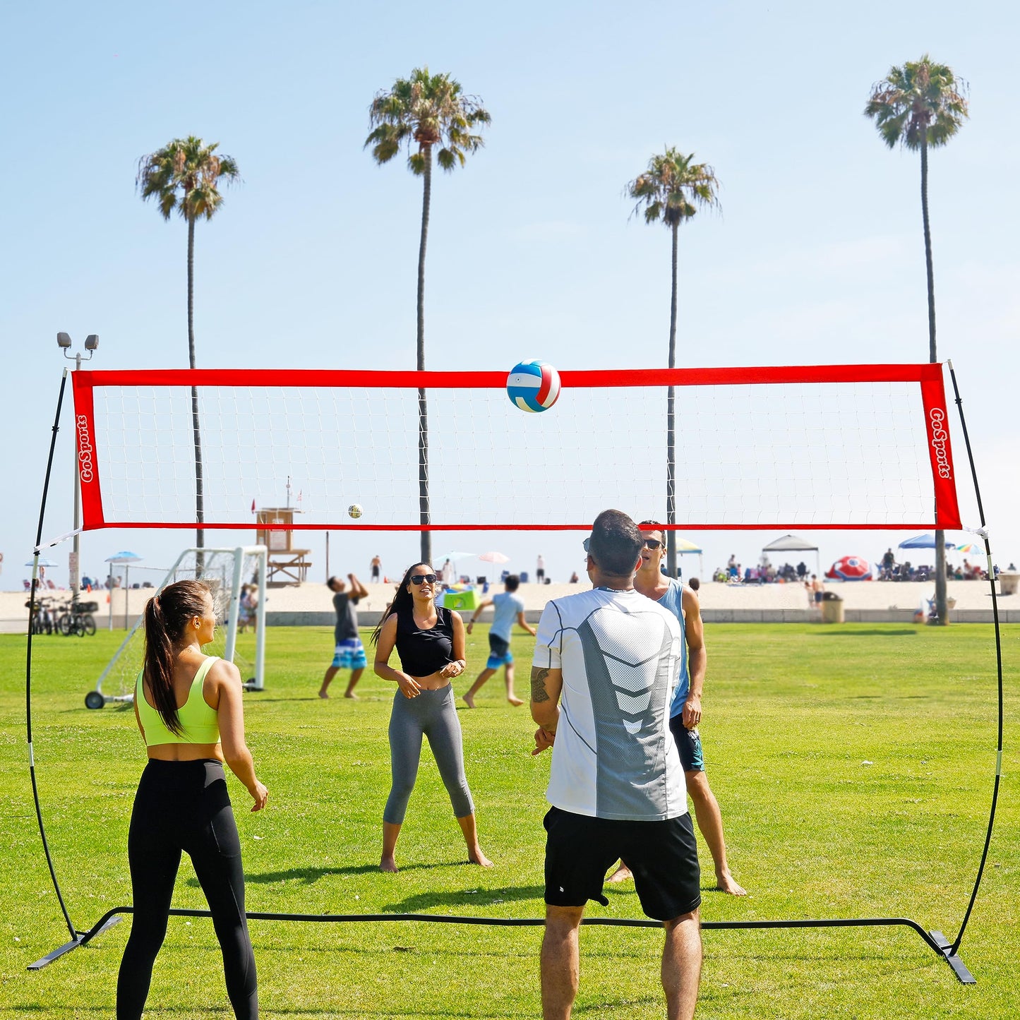GoSports - Voleibol recreativo Suave al Tacto, tamaño regulatorio para Jugar en Interiores o Exteriores, Incluye Bomba de Bola, Elige Entre un Solo o 6 Unidades